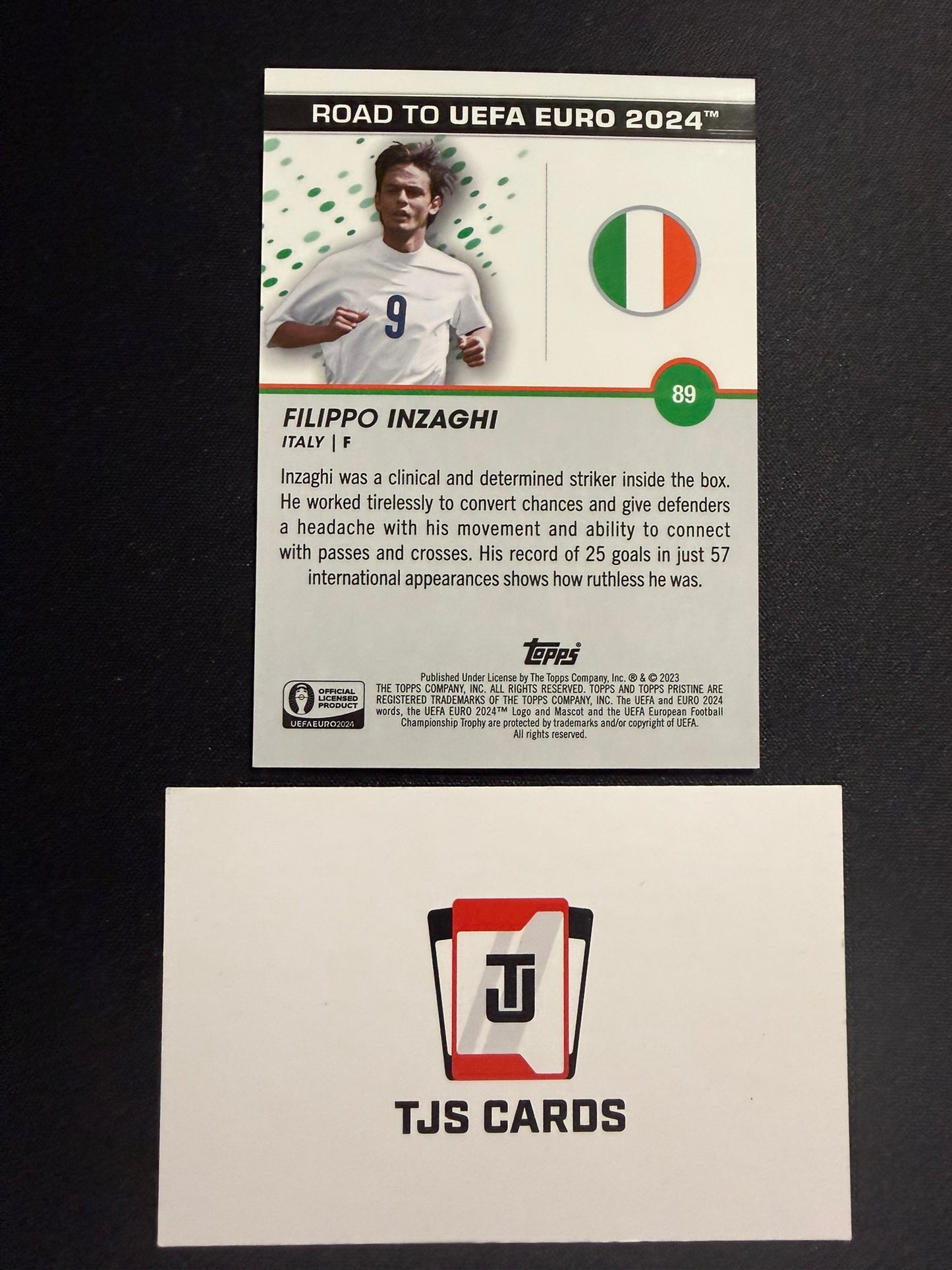 Filippo Inzaghi - Purple /99 - TOPPS Pristine Road To EURO 2024