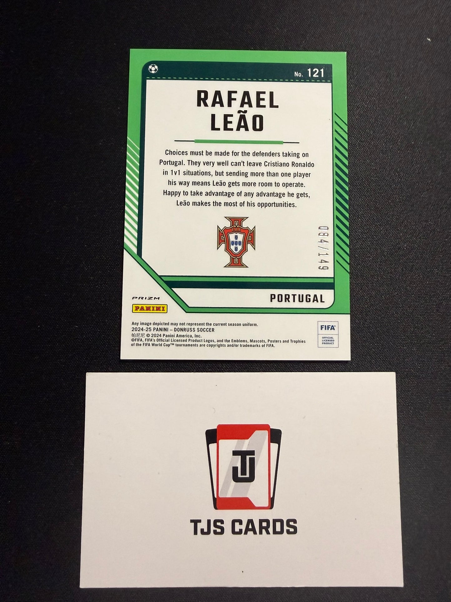 Rafael Leao - Blue Optic /149 - Panini Donruss 2024/25