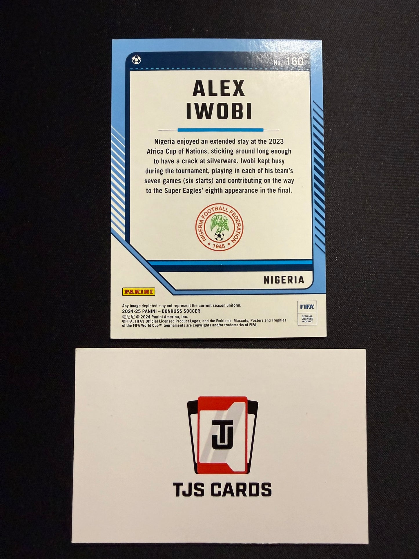 Alex Iwobi - Blue /49 - Panini Donruss 2024/25