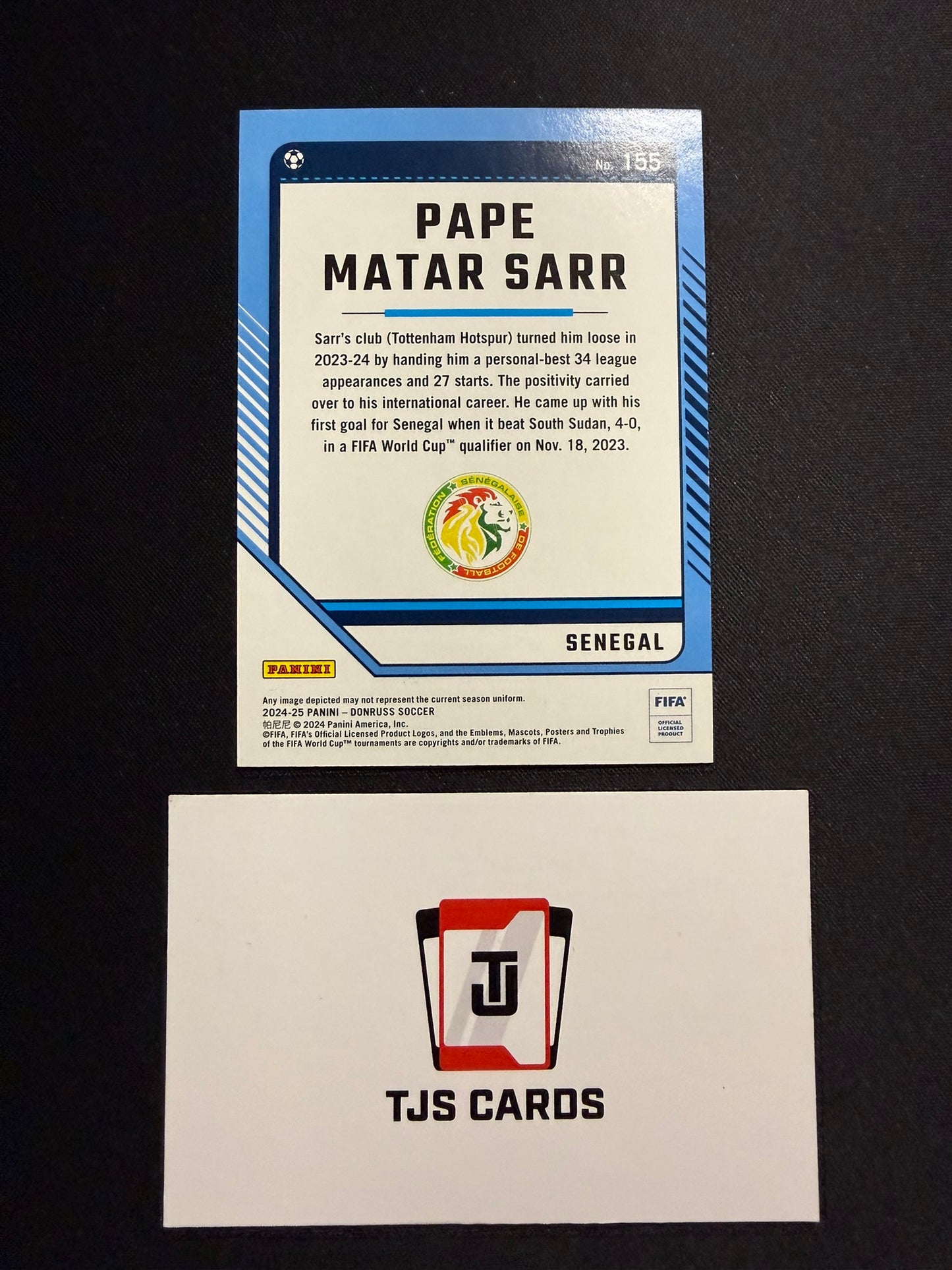 Pape Matar Sarr - Teal /199 - Panini Donruss 2024/25