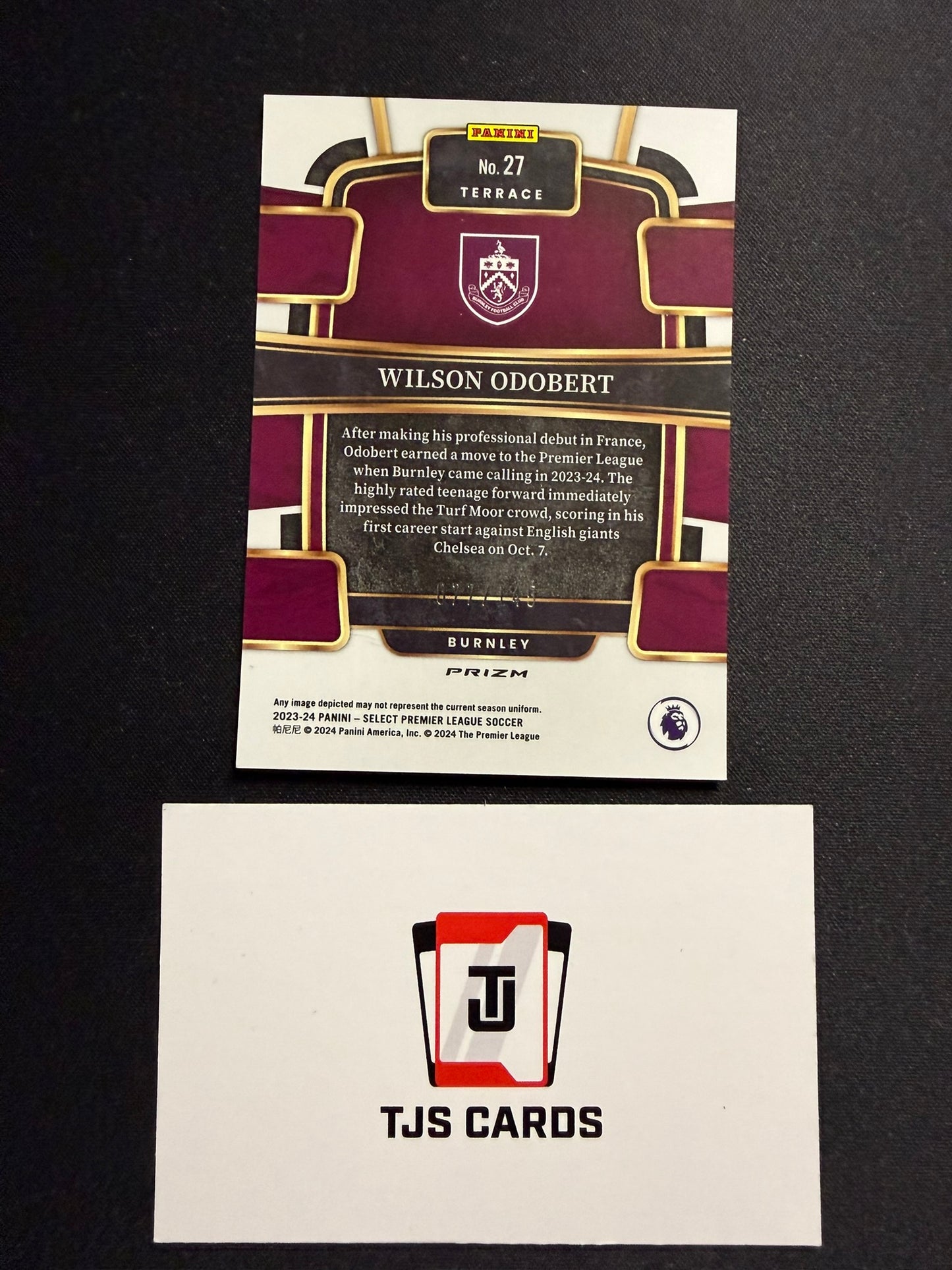 Wilson Odobert - Rookie Orange Ice /145 - Panini Select Premier League 2023/24