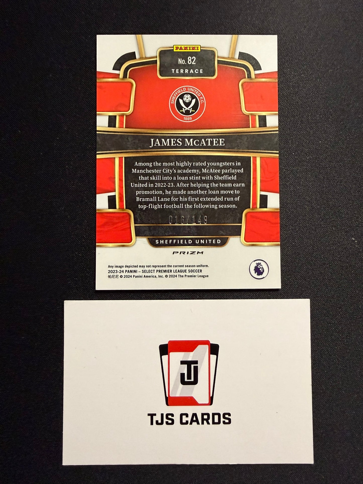 James McAtee - Red Wave /149 - Panini Select Premier League 2023/24
