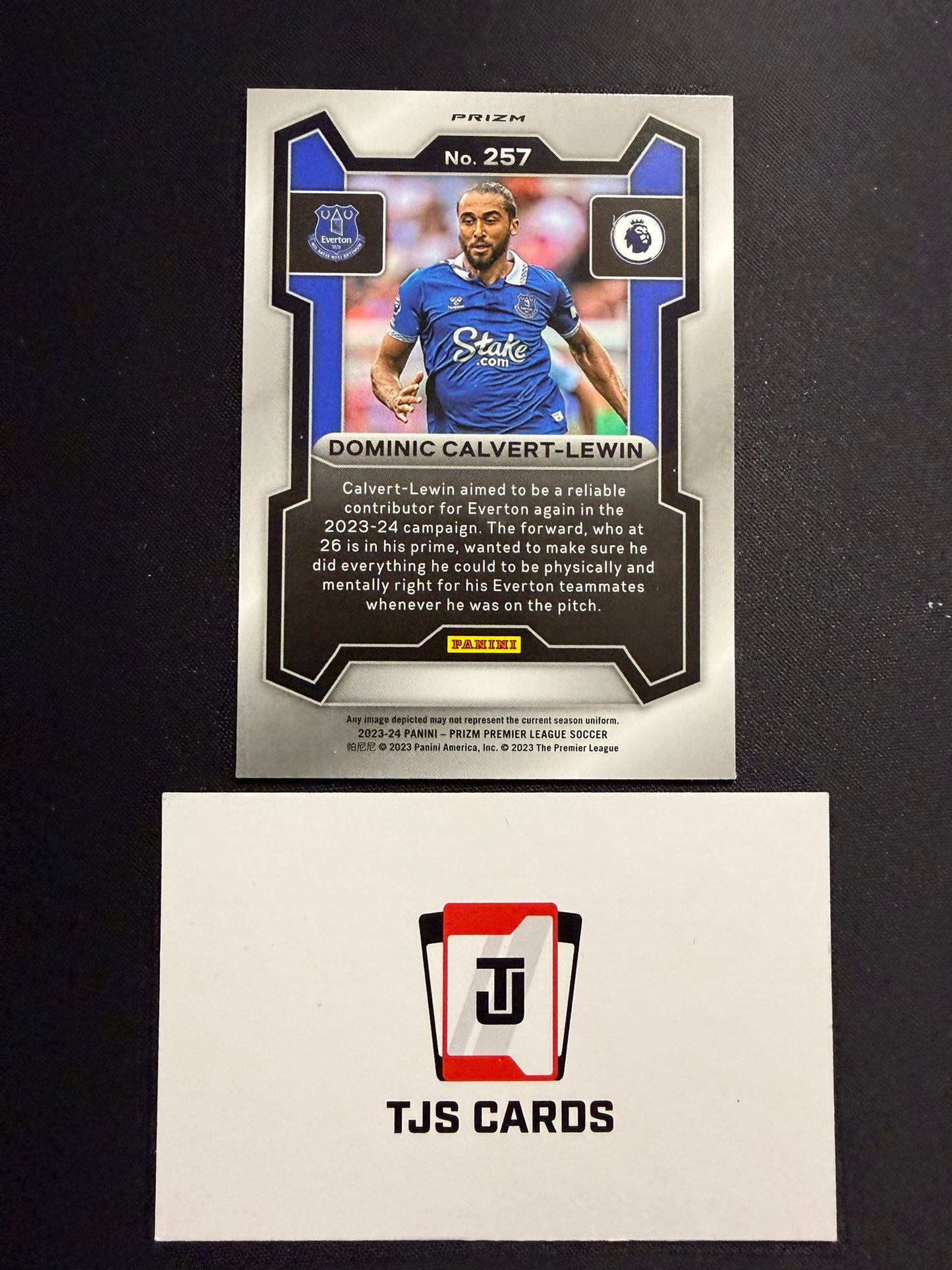 Dominic Calvert-Lewin - Tiger Stripe Choice - Panini Prizm Premier League 2023/24