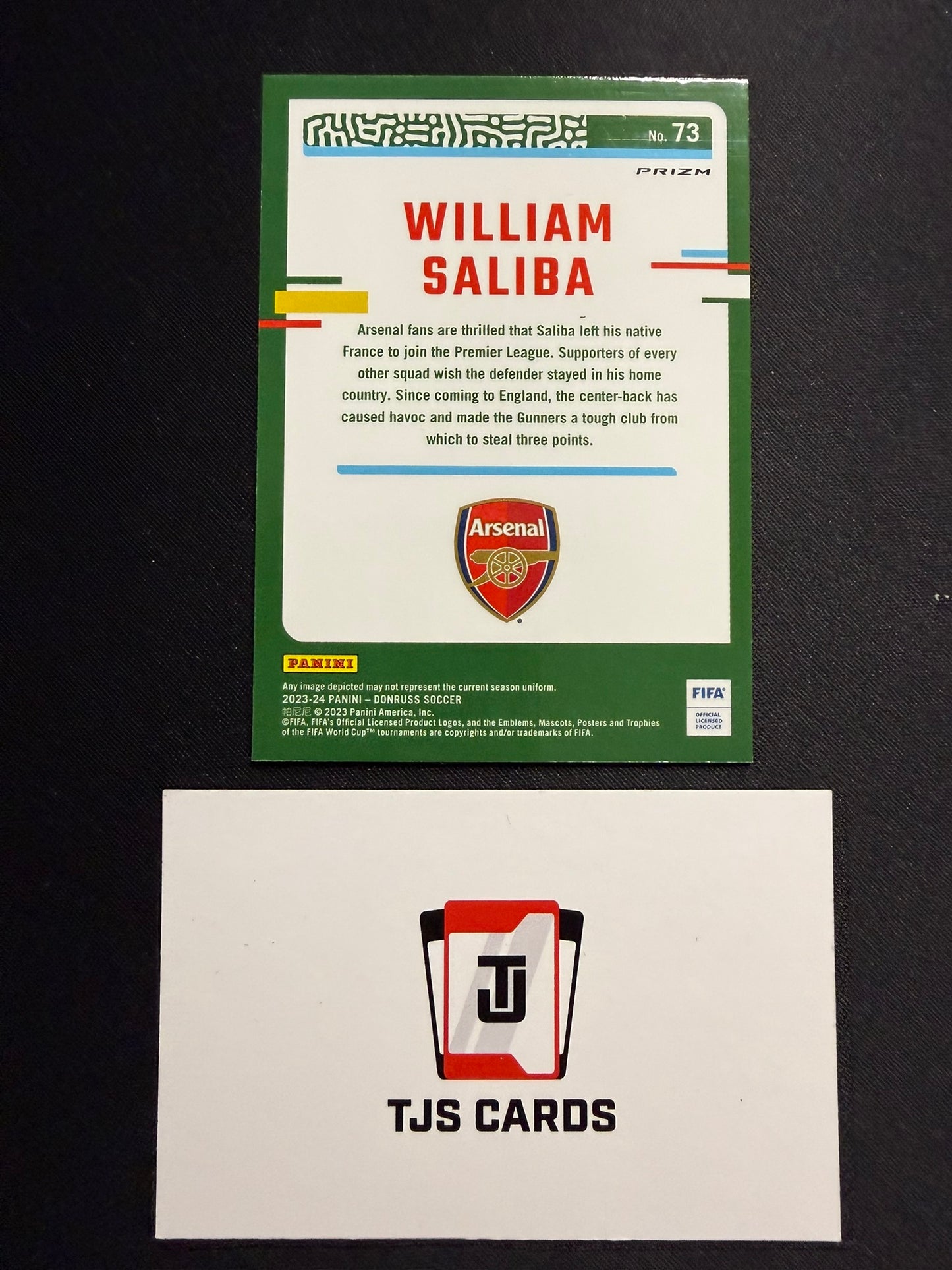 William Saliba - Argyle SP - Panini Donruss 2023/24
