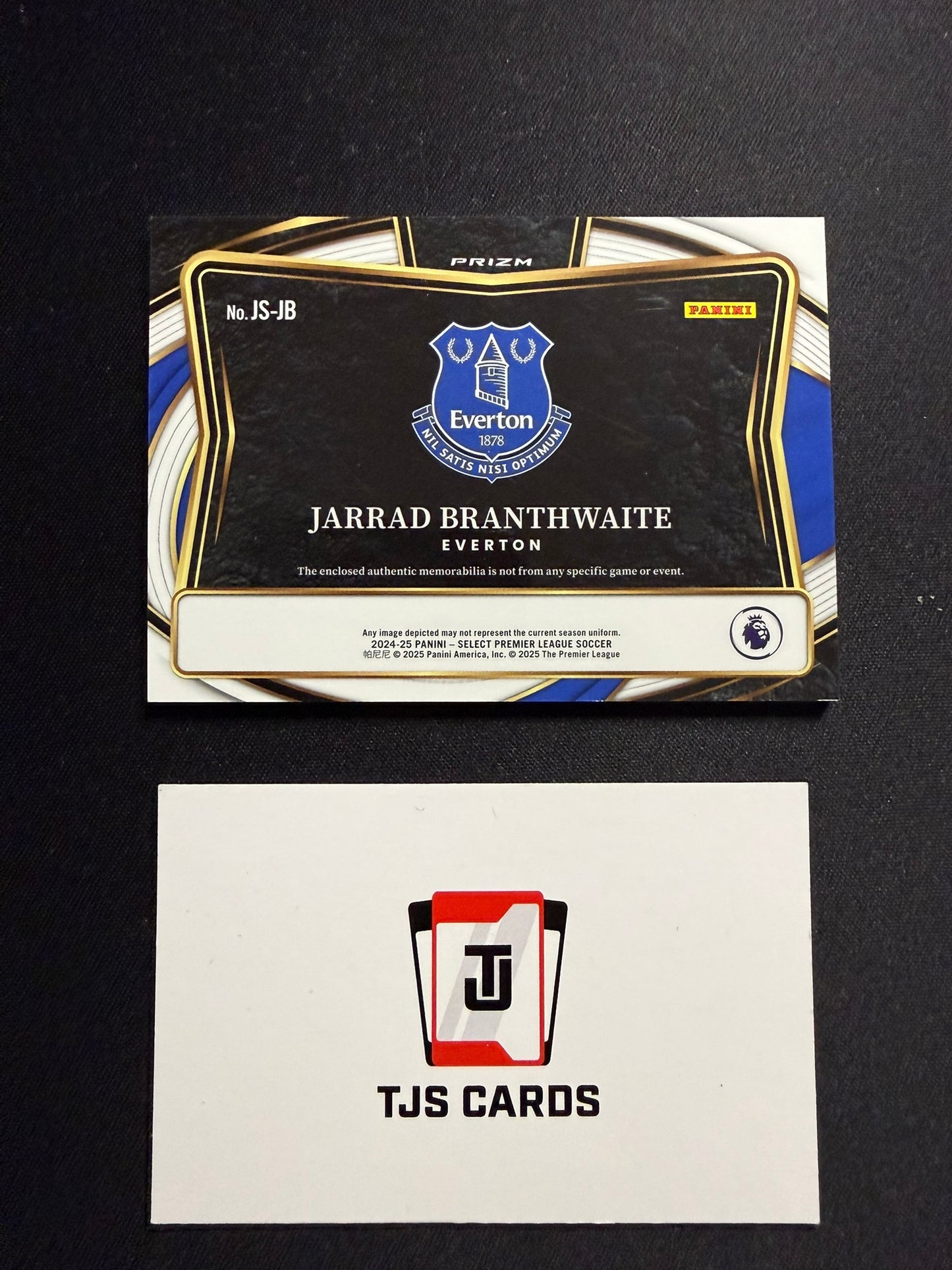 Jarrad Branthwaite - Jumbo Patch - Panini Select Premier League 2024/25