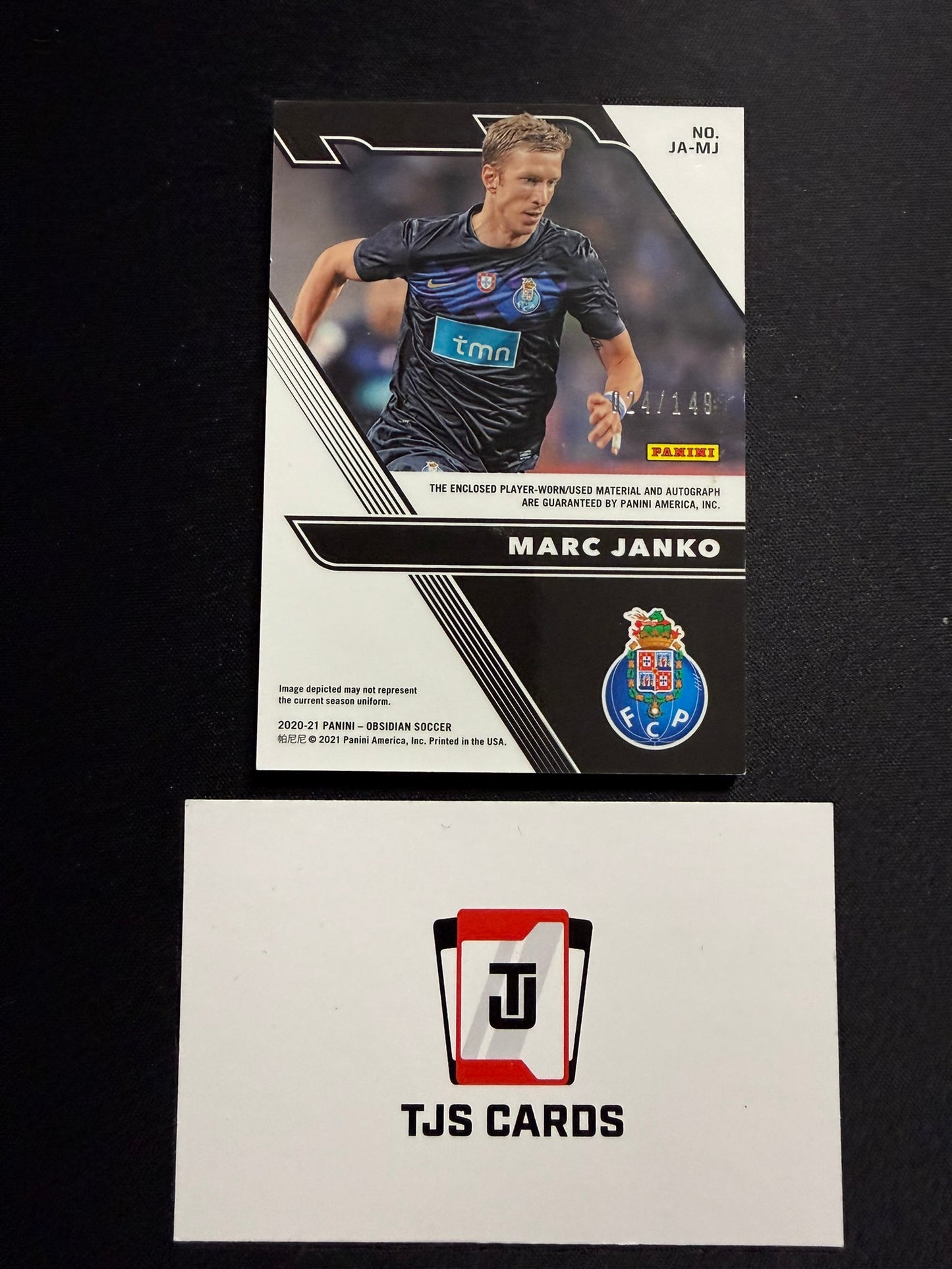 Marc Janko - Player-Worn Patch Auto /149 - Panini Obsidian 2020/21