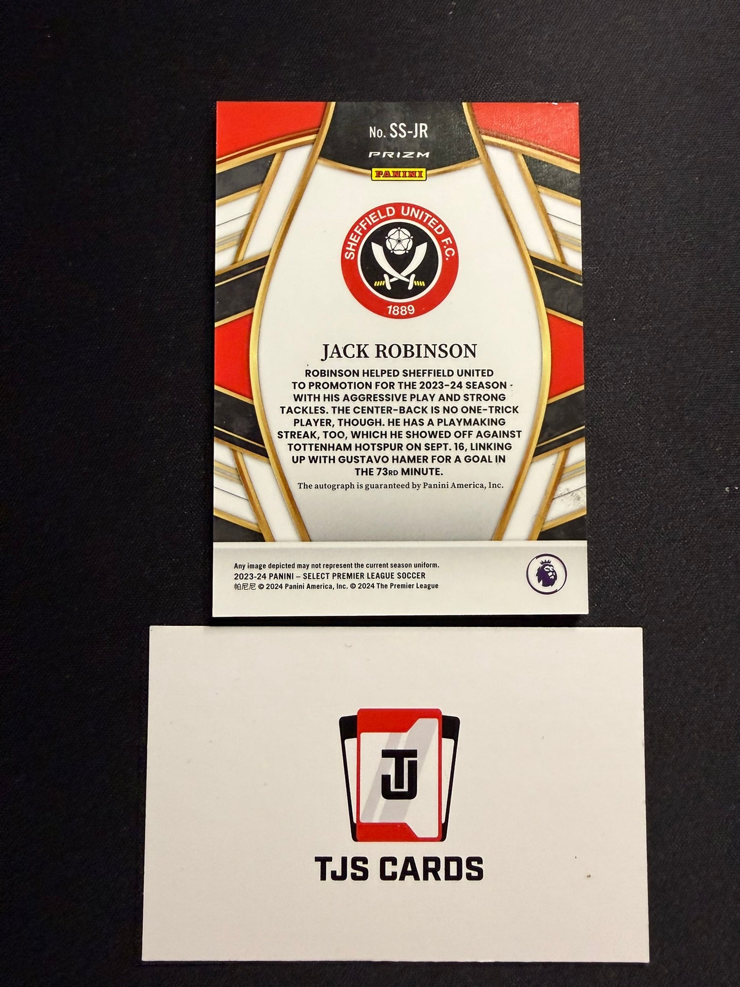 Jack Robinson - Rookie Red Auto - Panini Select Premier League 2023/24