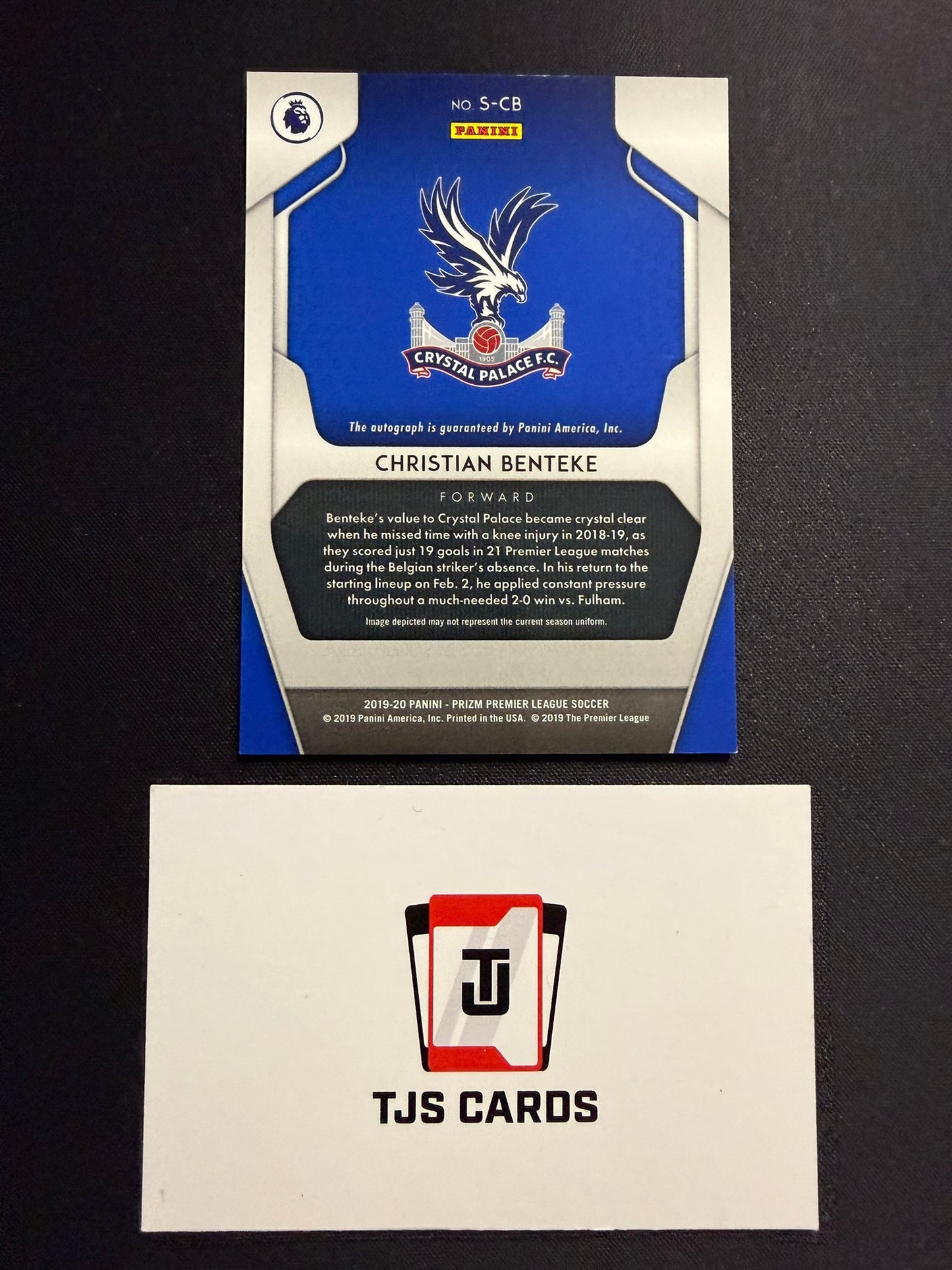 Christian Benteke - Auto - Panini Prizm Premier League 2019/20