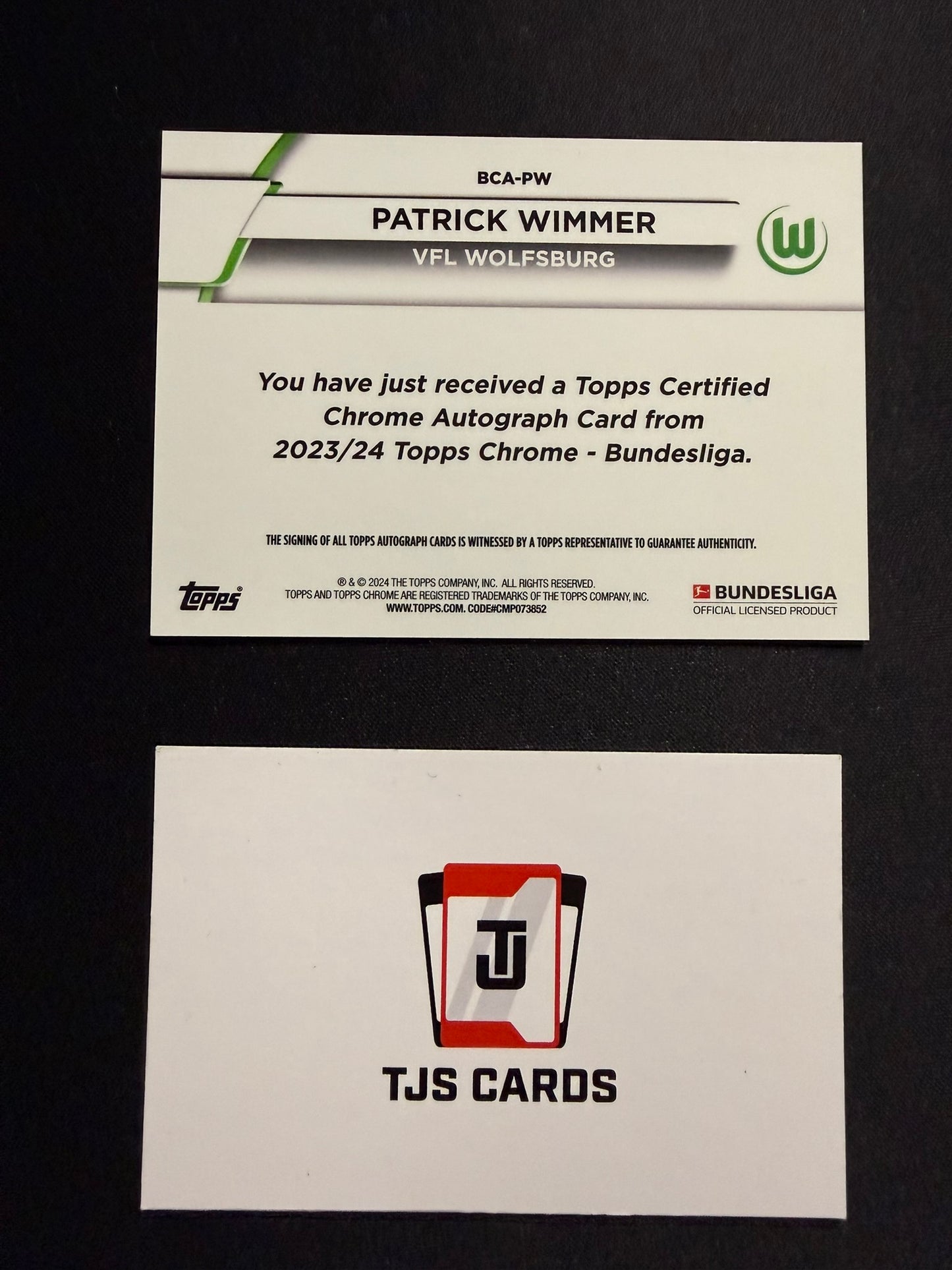 Patrick Wimmer - Auto - TOPPS Sapphire Bundesliga 2023/24