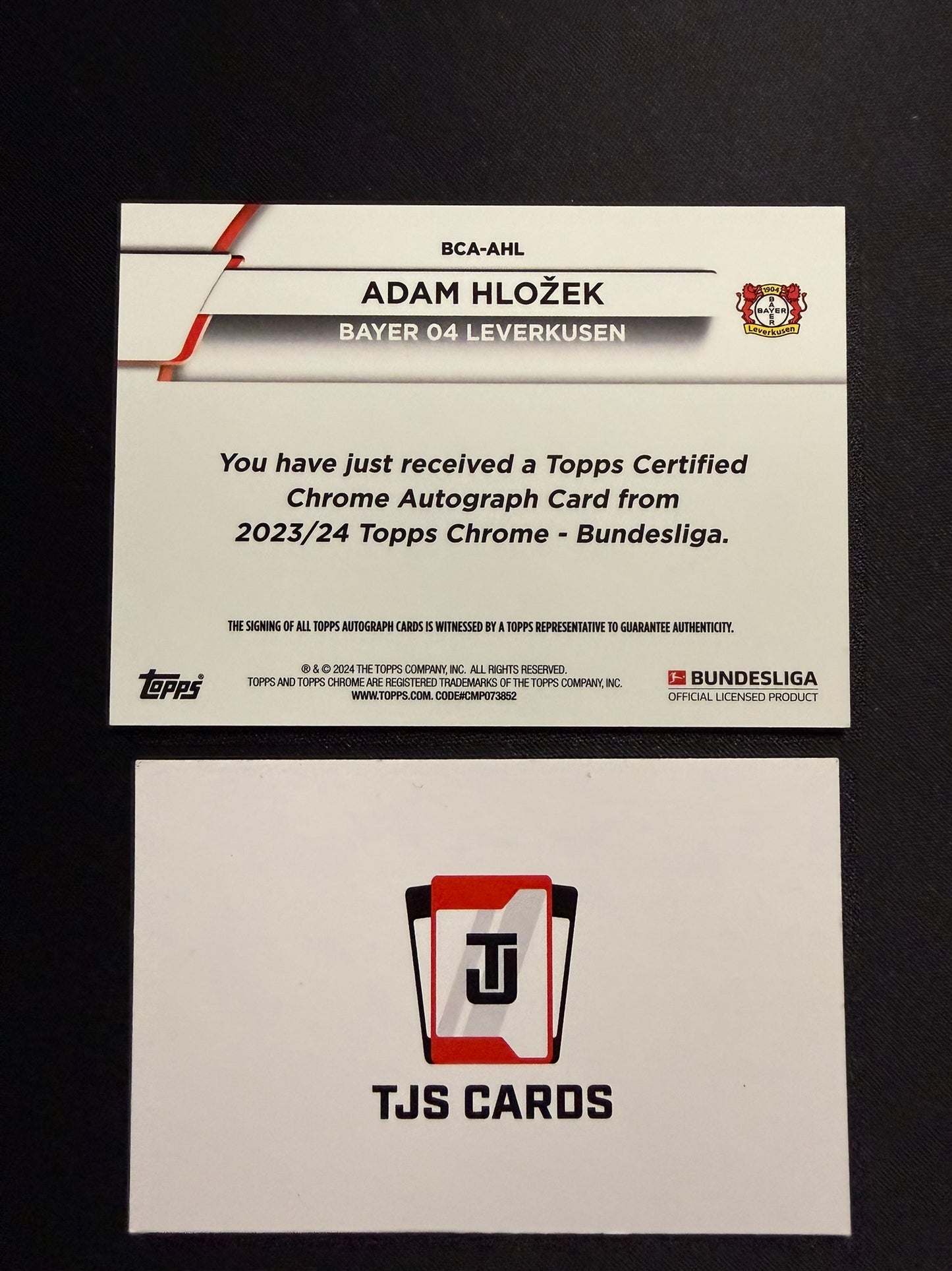 Adam Hlozek - Auto - TOPPS Sapphire Bundesliga 2023/24