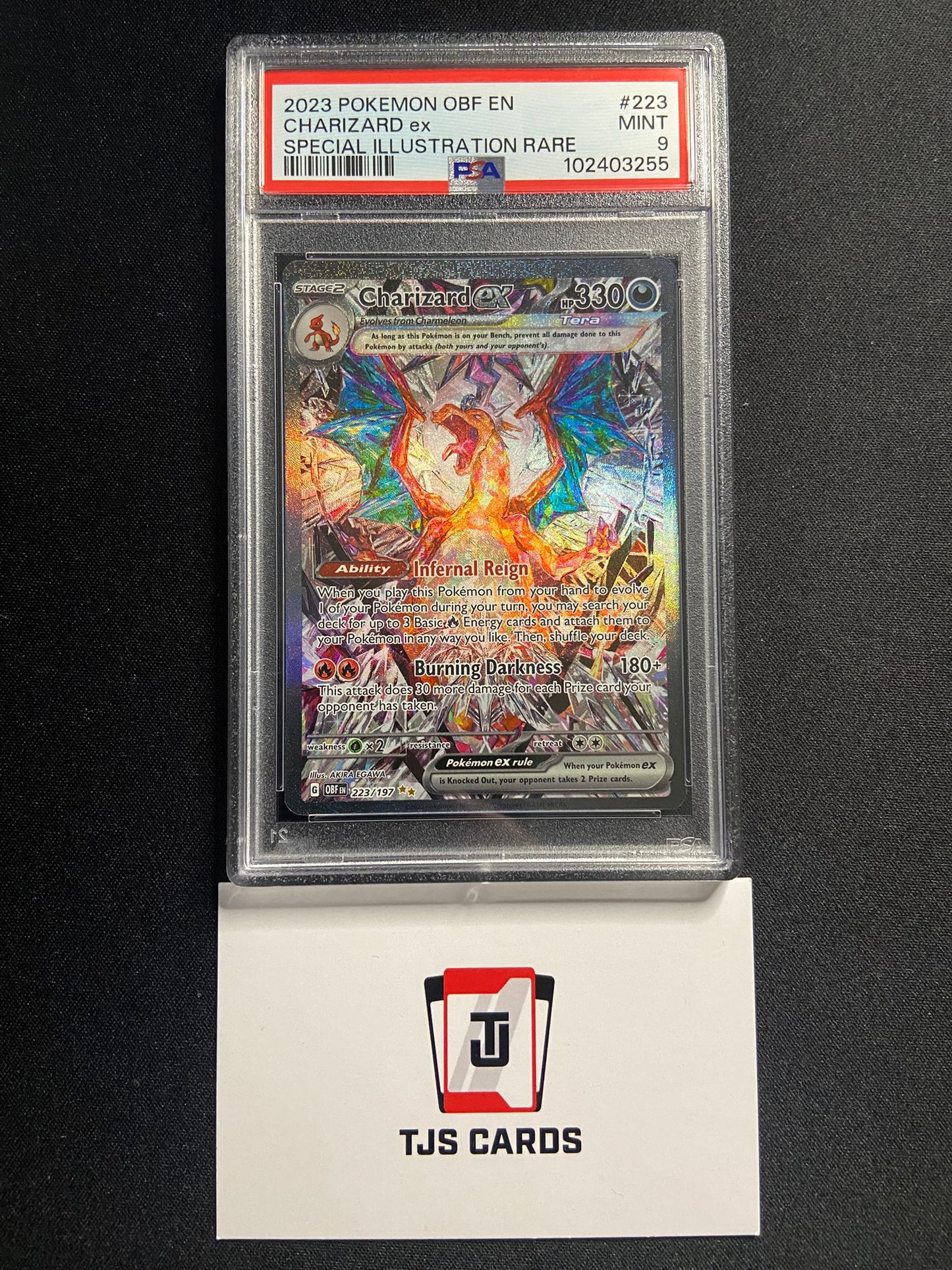 Charizard ex - PSA 9 - Obsidian Flames 223/197 - Pokemon