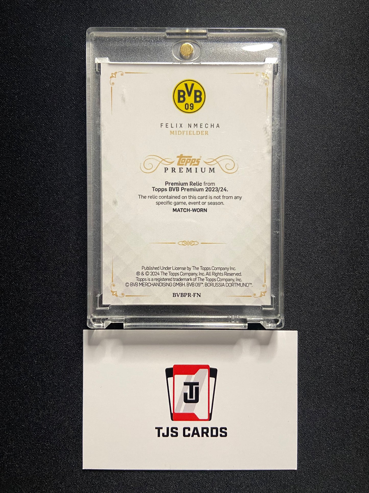 Felix Nmecha - Match-Worn Patch /25 - TOPPS BvB Premium 2023/24
