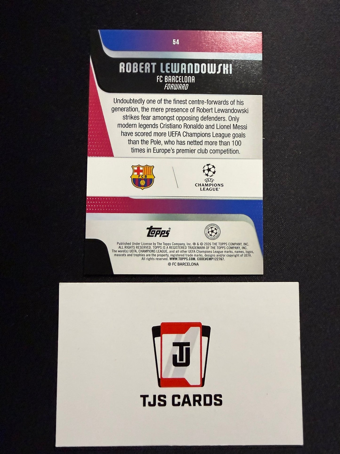 Robert Lewandowski - Orange Raindrop /25 - TOPPS UCC 2025/26