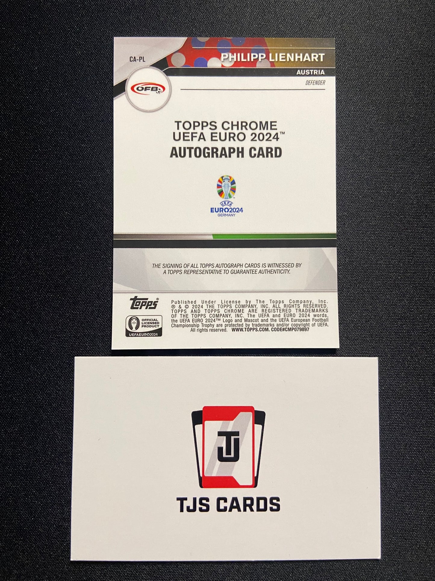 Philipp Lienhart - Auto - TOPPS UEFA Euro Chrome 2024