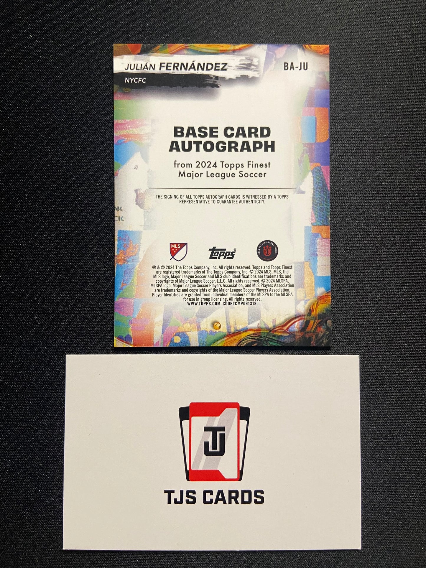 Julian Fernandez - Rookie Auto - TOPPS MLS Finest 2024