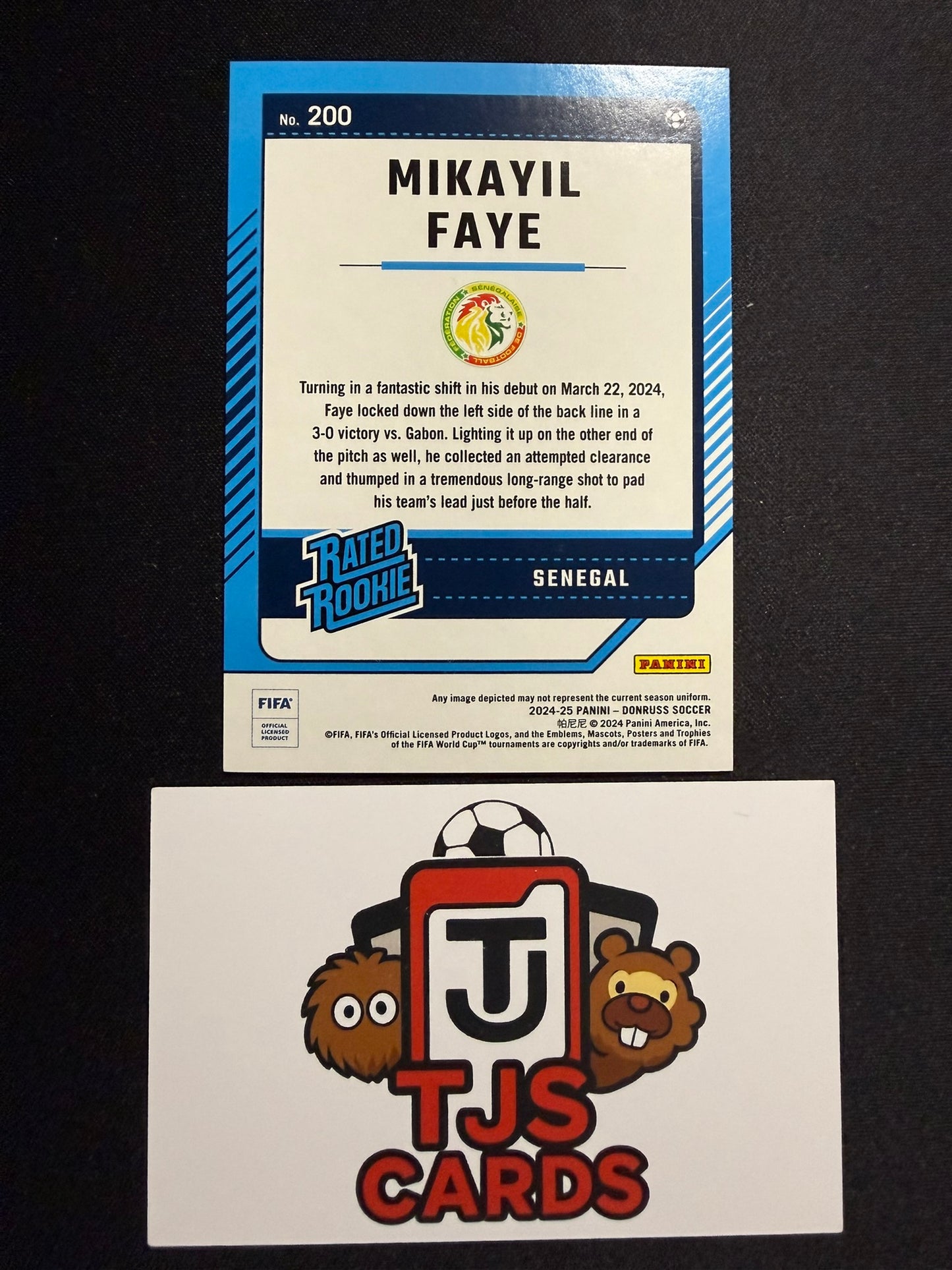 Mikayil Faye - Rated Rookie Red /99 - Panini Donruss 2024/25