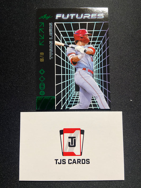 Tyson Lewis - Green /99 - Leaf Futures 2024