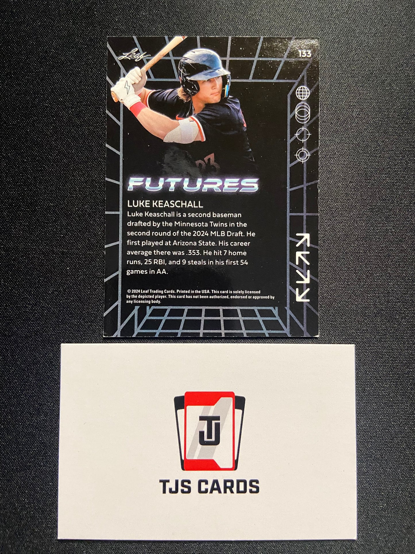 Luke Keaschall - Purple /49 - Leaf Futures 2024