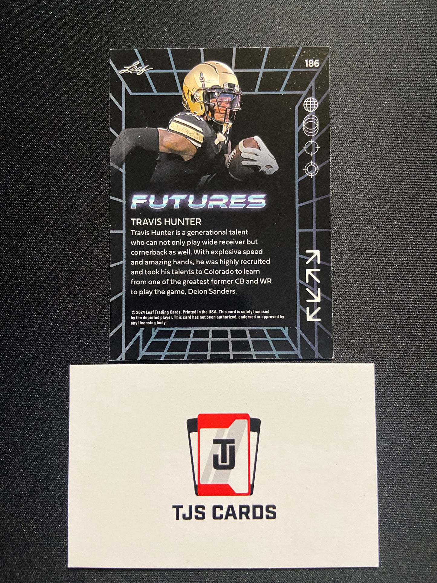 Travis Hunter - Gold /249 - Leaf Futures 2024