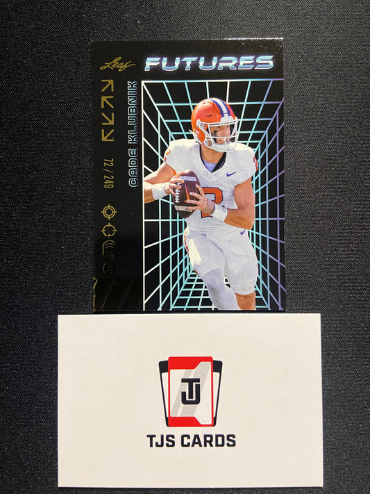 Cade Klubnik - Gold /249 - Leaf Futures 2024