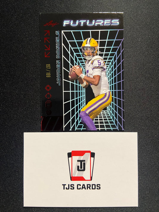 Jayden Daniels - Red /199 - Leaf Futures 2024