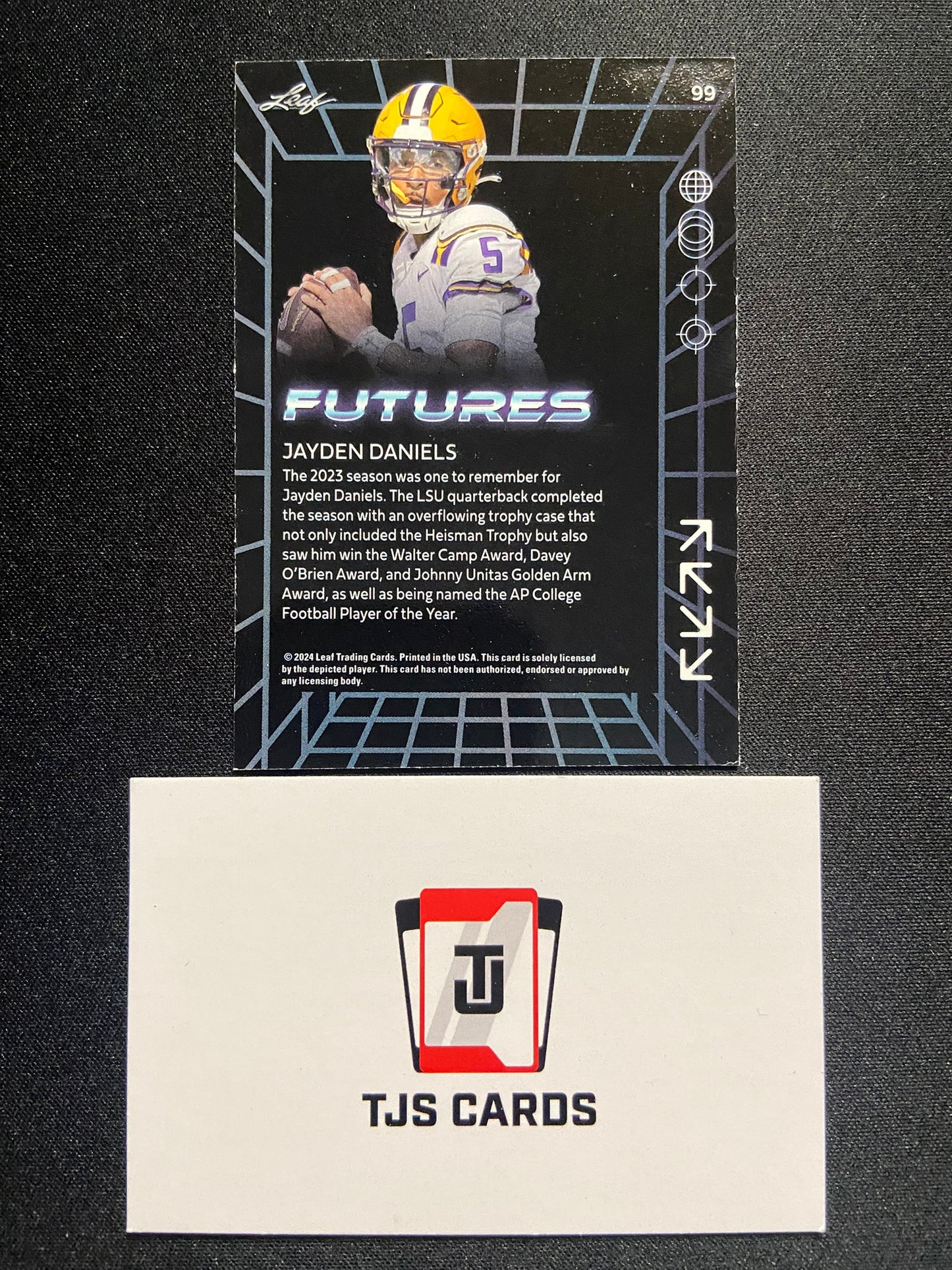 Jayden Daniels - Red /199 - Leaf Futures 2024
