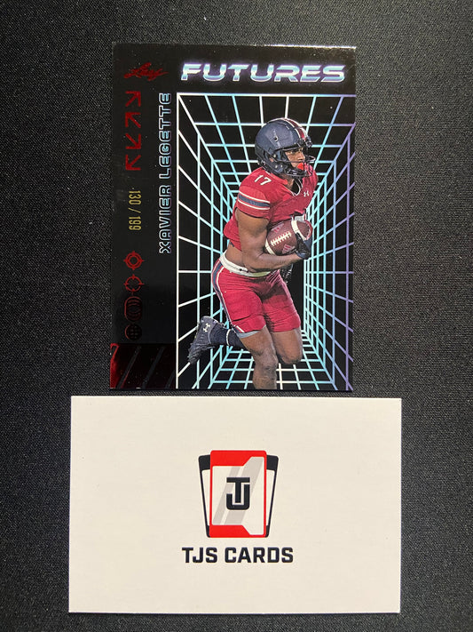 Xavier Legette - Red /199 - Leaf Futures 2024