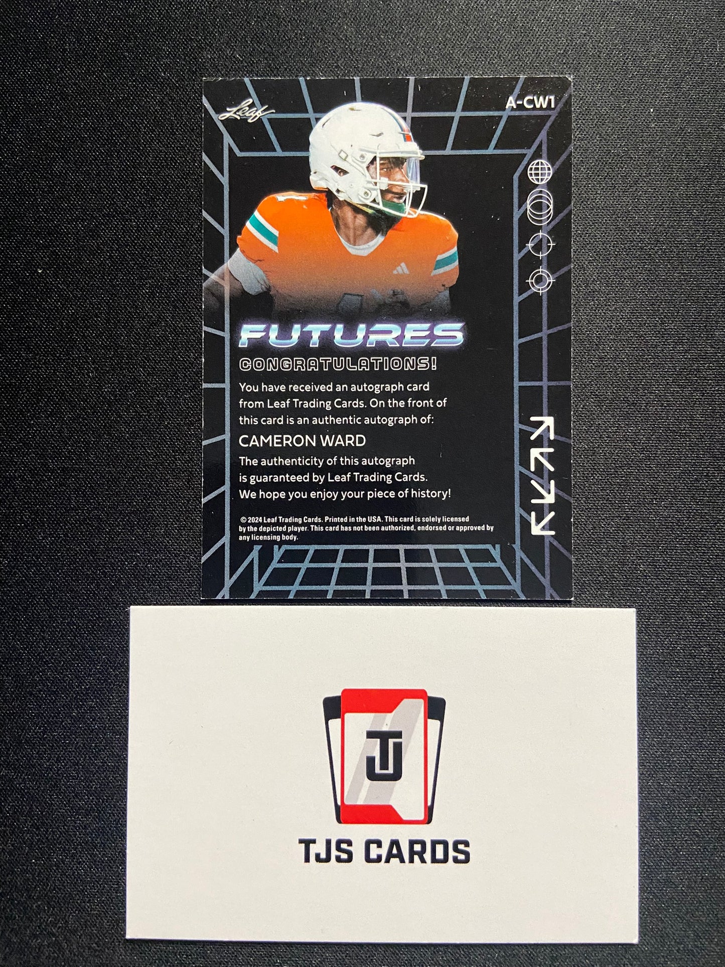 Cameron Ward - Red Auto /49 - Leaf Futures 2024