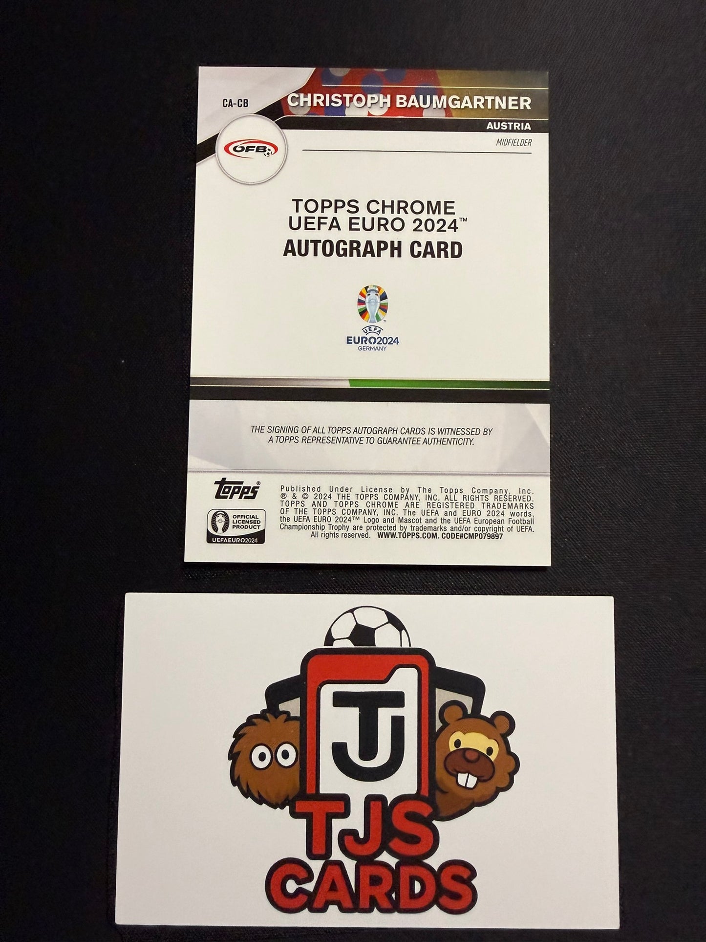 Christoph Baumgartner - Auto - TOPPS Chrome UEFA EURO 2024
