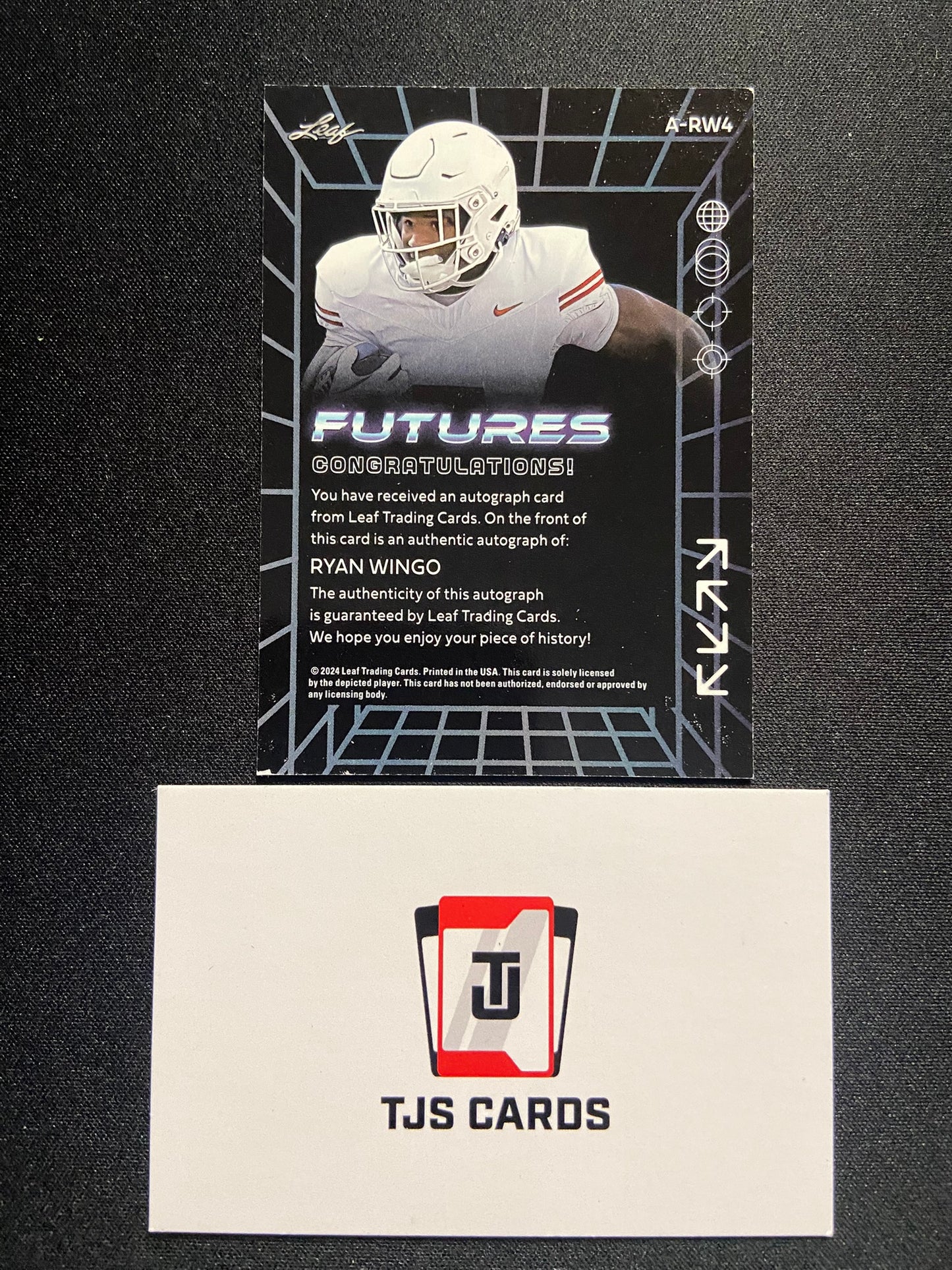 Ryan Wingo - Red Auto /49 - Leaf Futures 2024