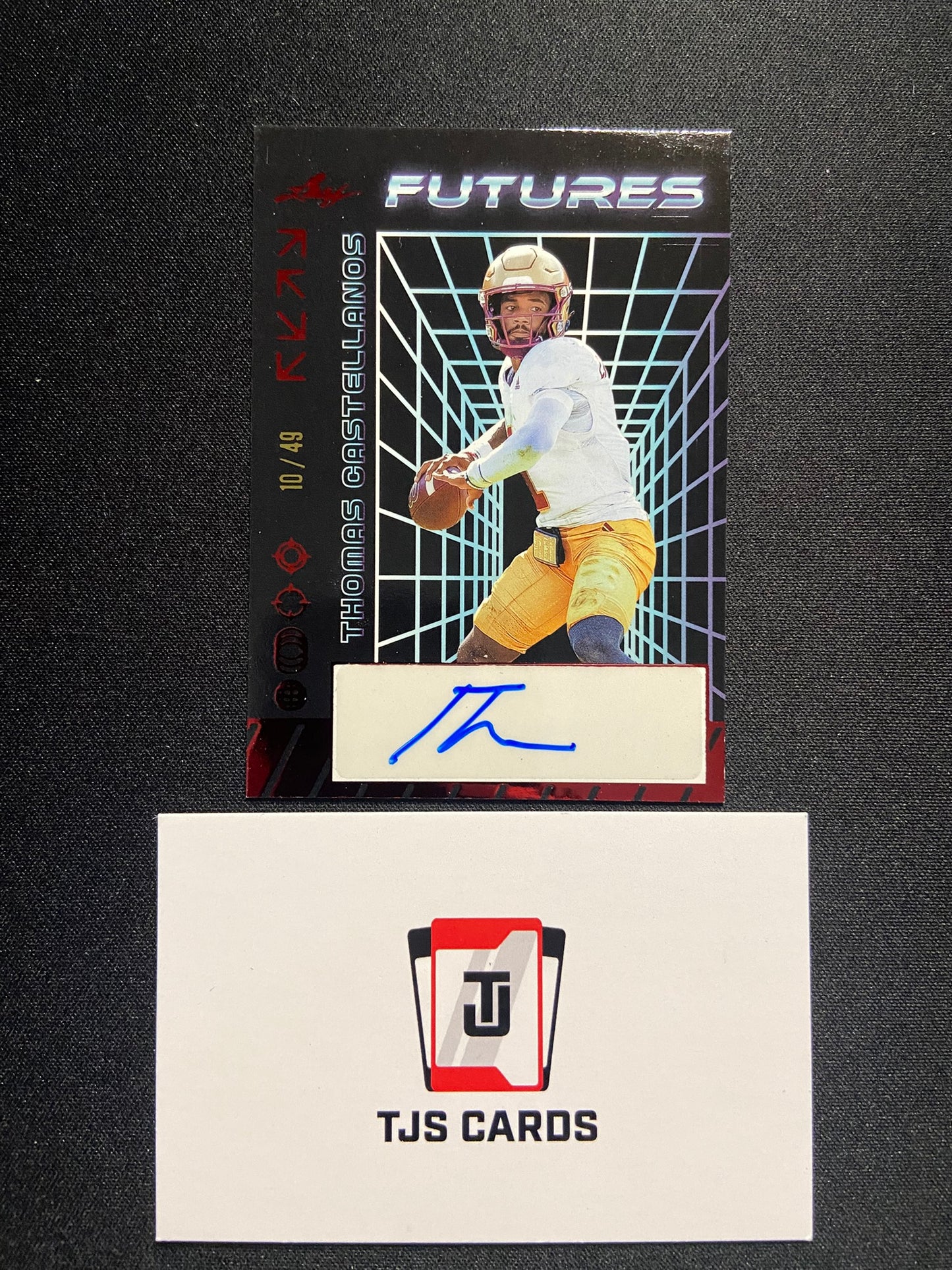 Thomas Castellanos - Red Auto /49 - Leaf Futures 2024