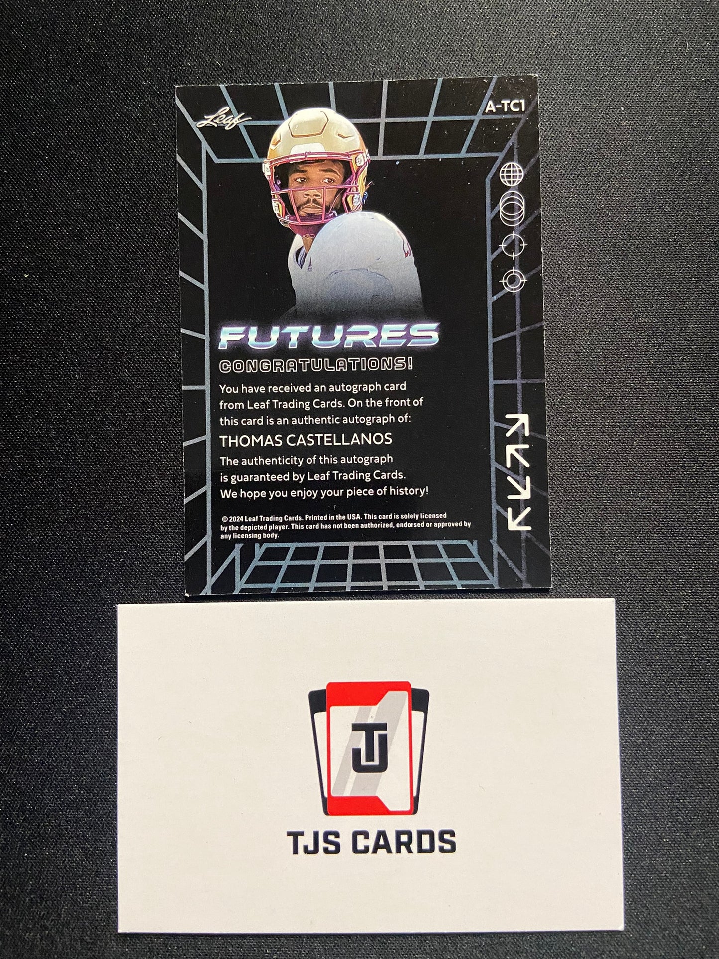 Thomas Castellanos - Red Auto /49 - Leaf Futures 2024