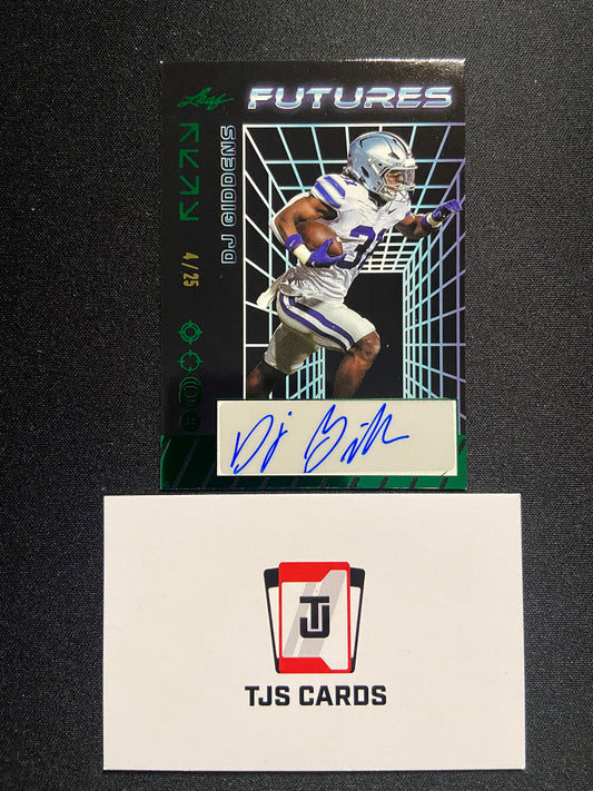 DJ Giddens - Green Auto /25 - Leaf Futures 2024