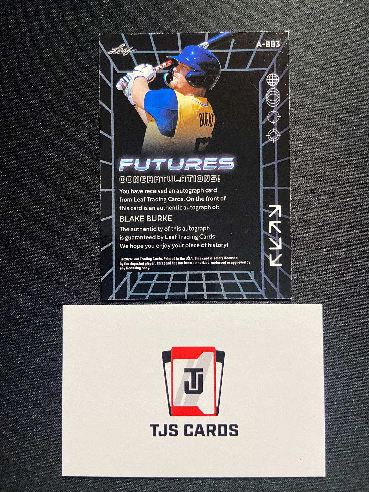 Blake Burke - Red Auto /49 - Leaf Futures 2024