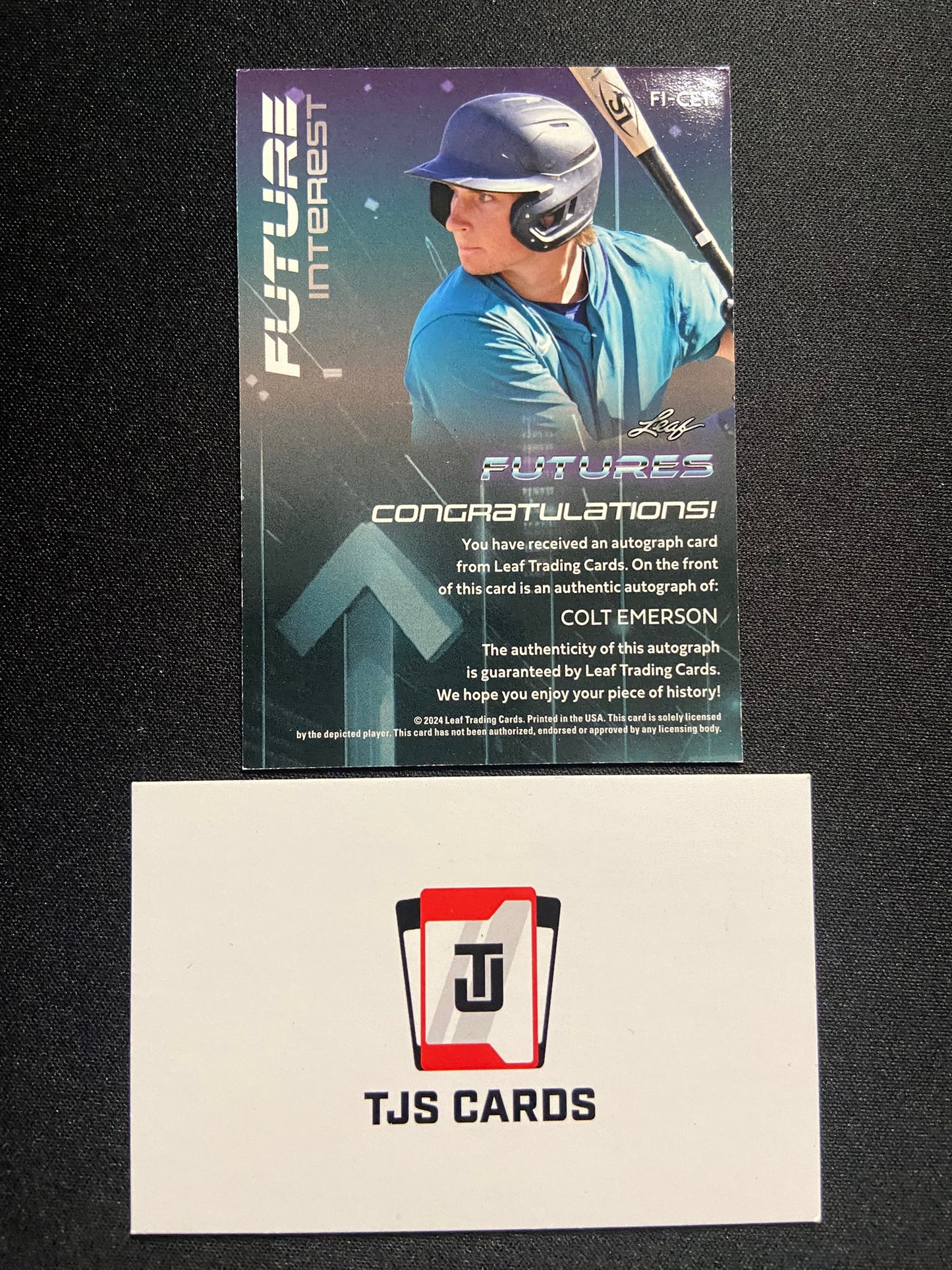 Colt Emerson - Silver Interest Auto /25 - Leaf Futures 2024