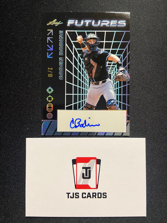 Caden Bodine - Silver Foil Auto /10 - Leaf Futures 2024
