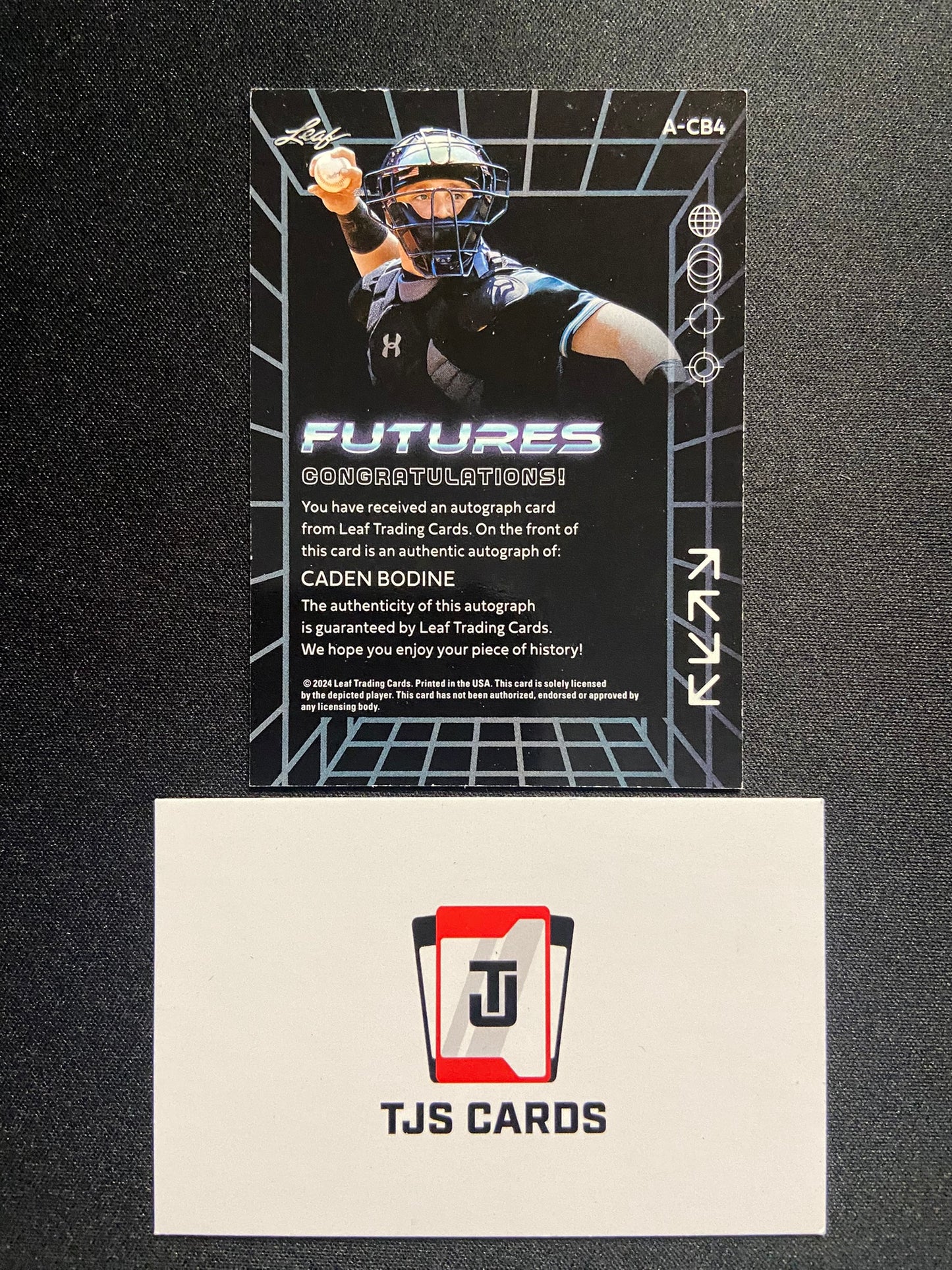 Caden Bodine - Silver Foil Auto /10 - Leaf Futures 2024
