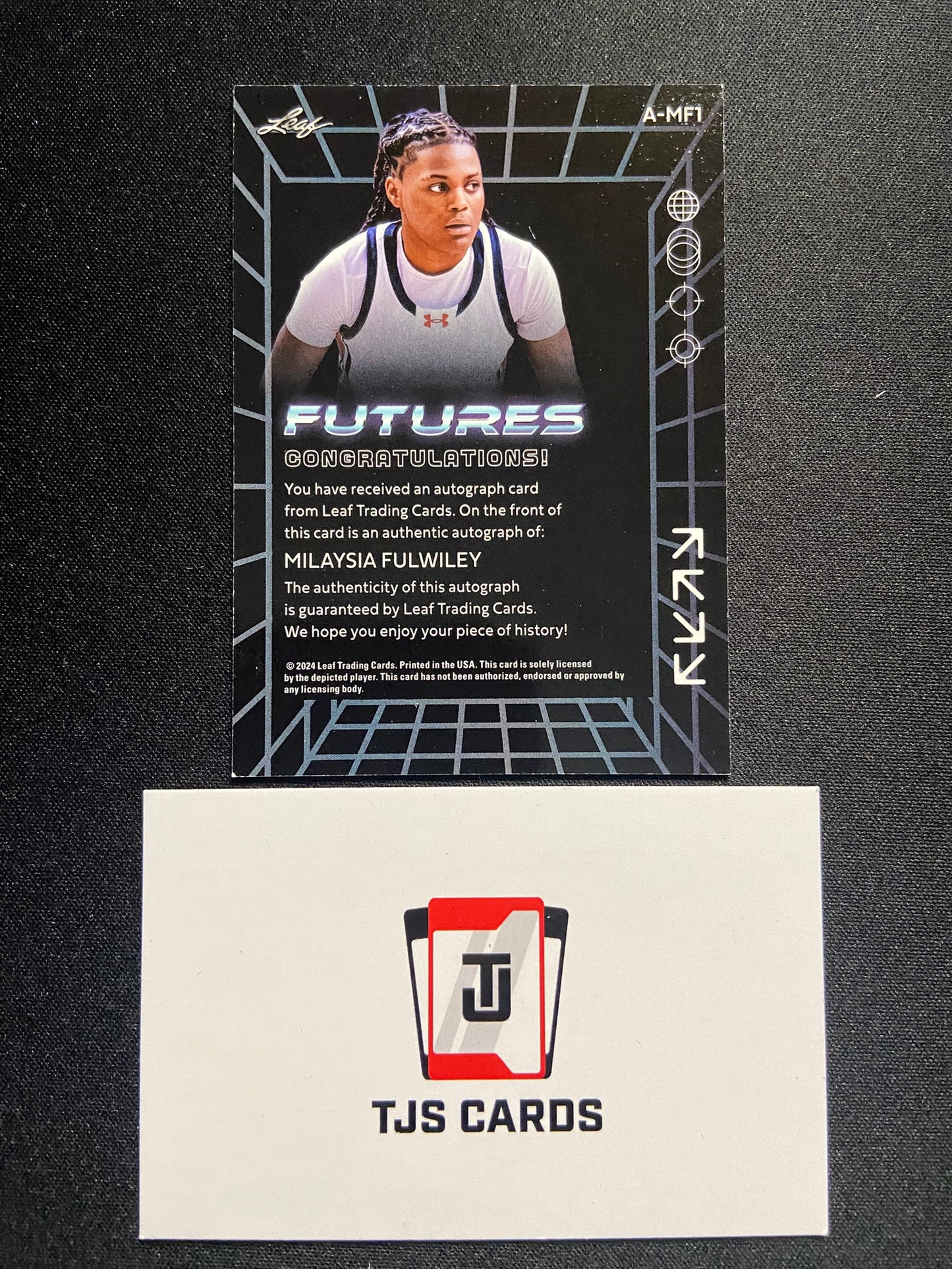 Milaysia Fulwiley - Gold Auto /99 - Leaf Futures 2024