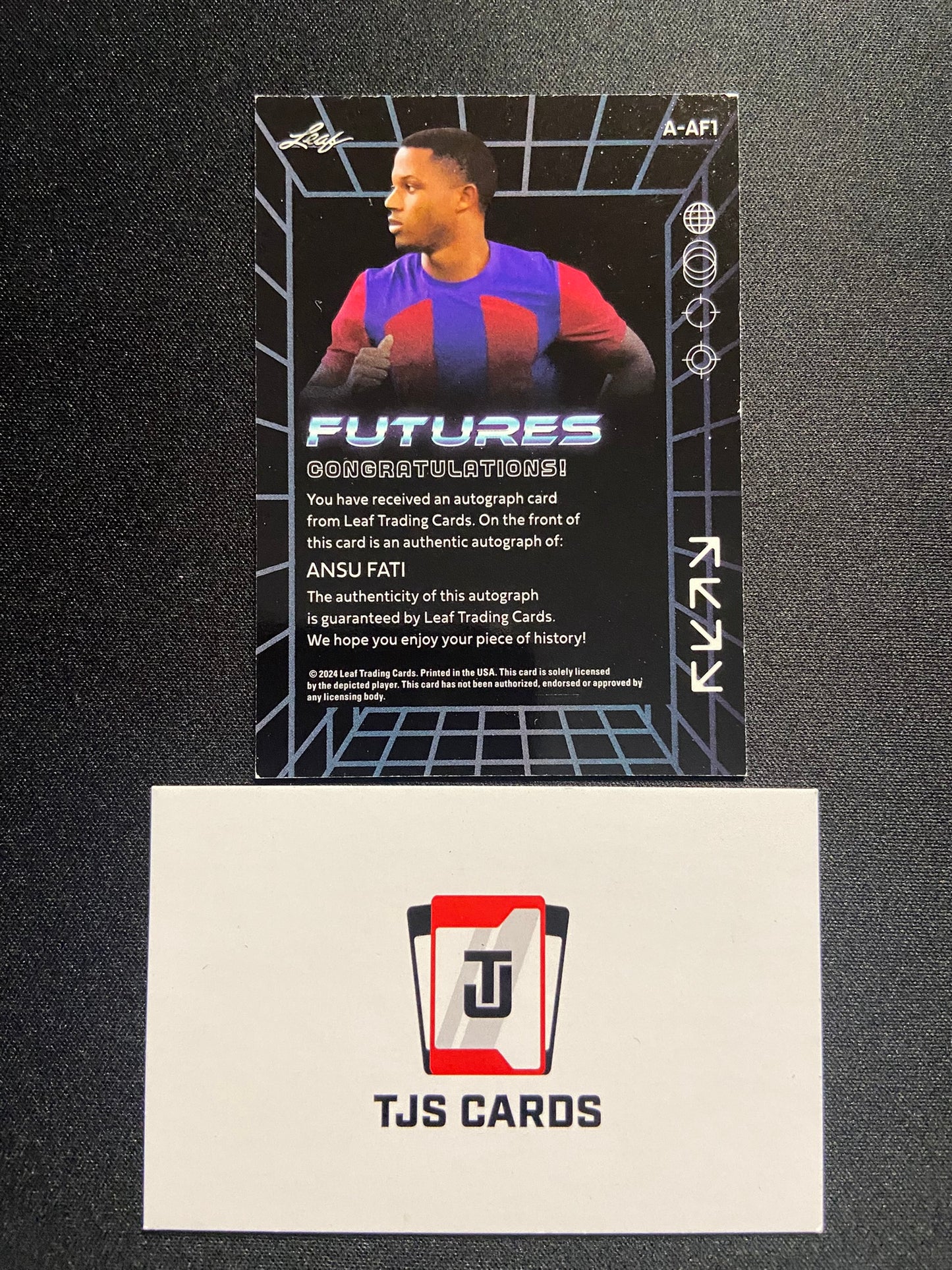 Ansu Fati - Silver Foil Auto /10 - Leaf Futures 2024