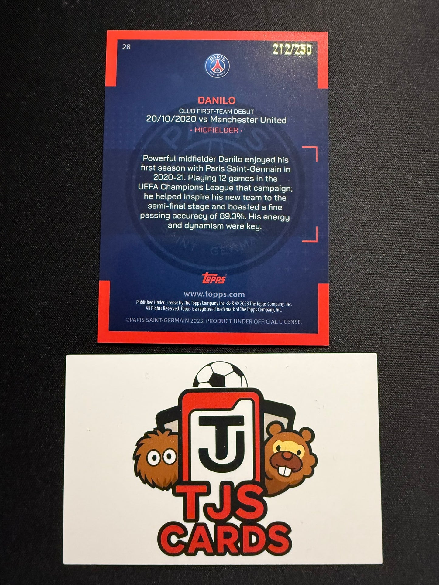 Danilo - Green Our City /250 - TOPPS PSG Team Set 2022/23
