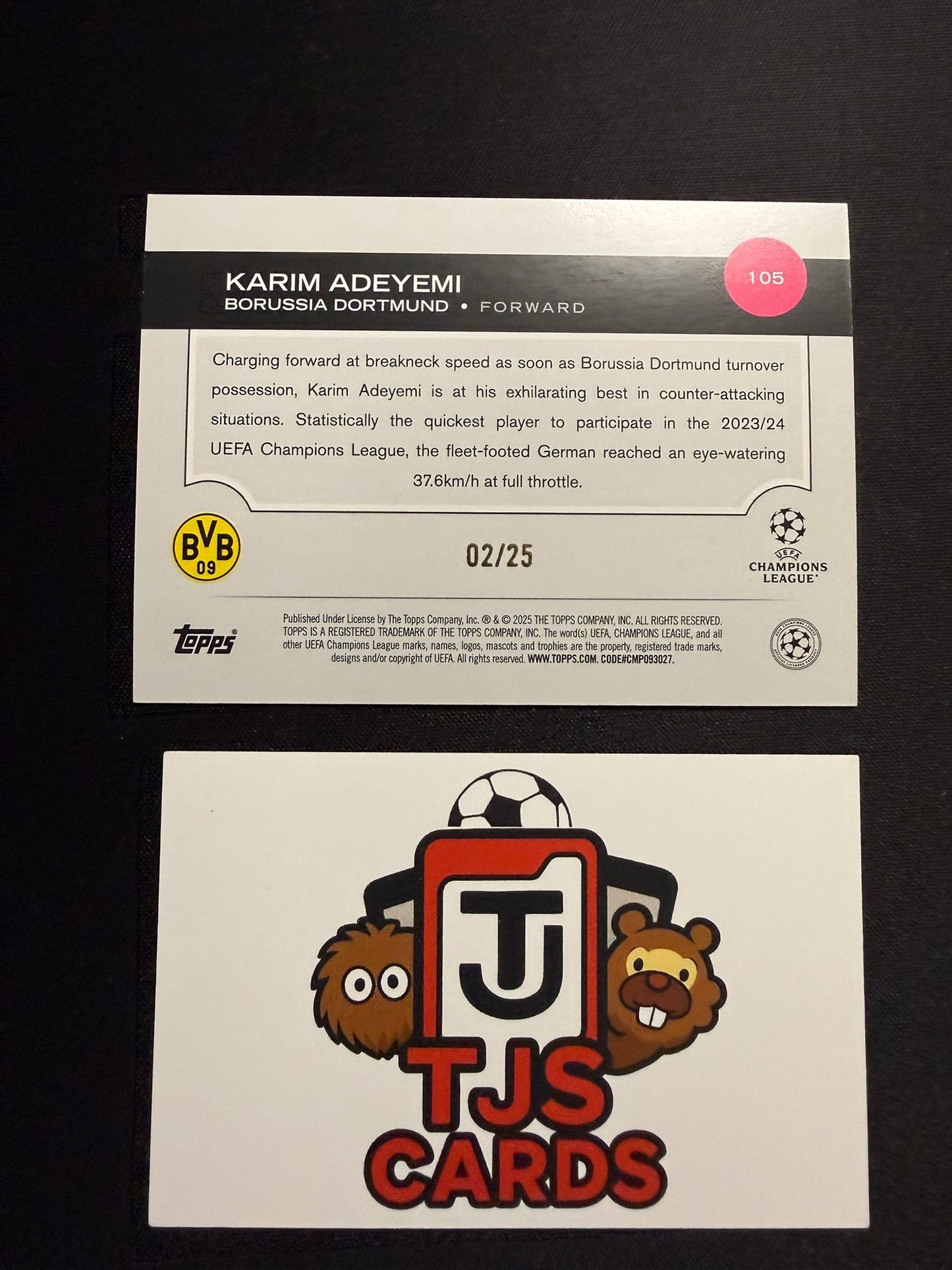 Karim Adeyemi - Orange /25 - TOPPS UCC 2024/25
