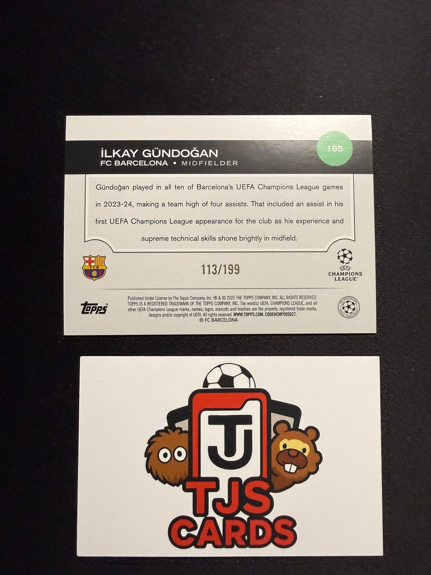 Ilkay Gundogan - Neon Green /199 - TOPPS UCC 2024/25