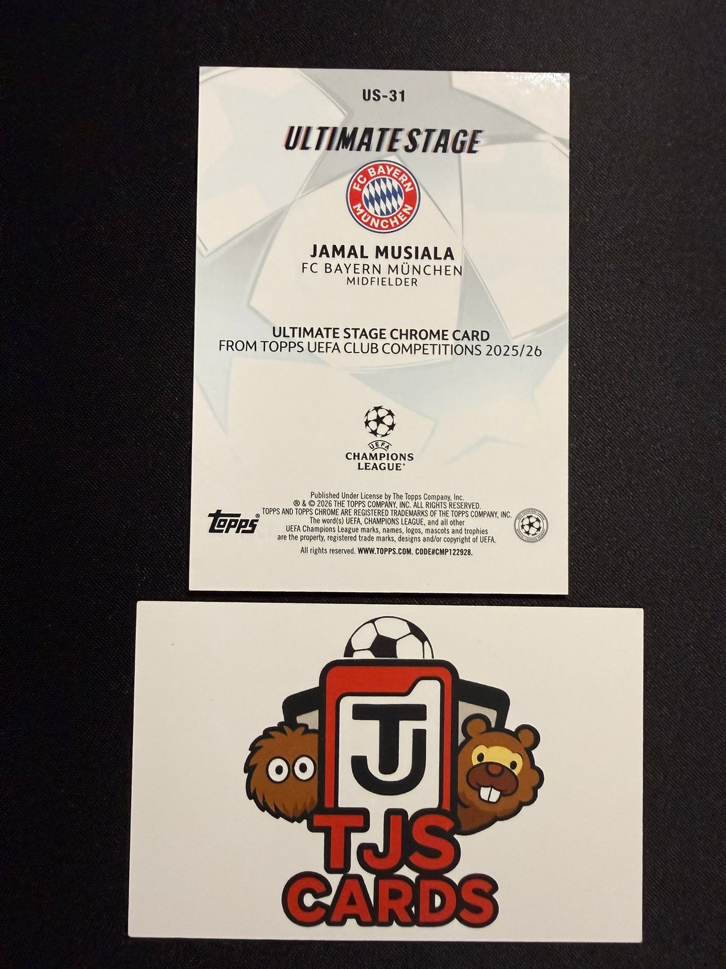 Jamal Musiala - Blue Ultimate Stage /150 - TOPPS UCC 2025/26