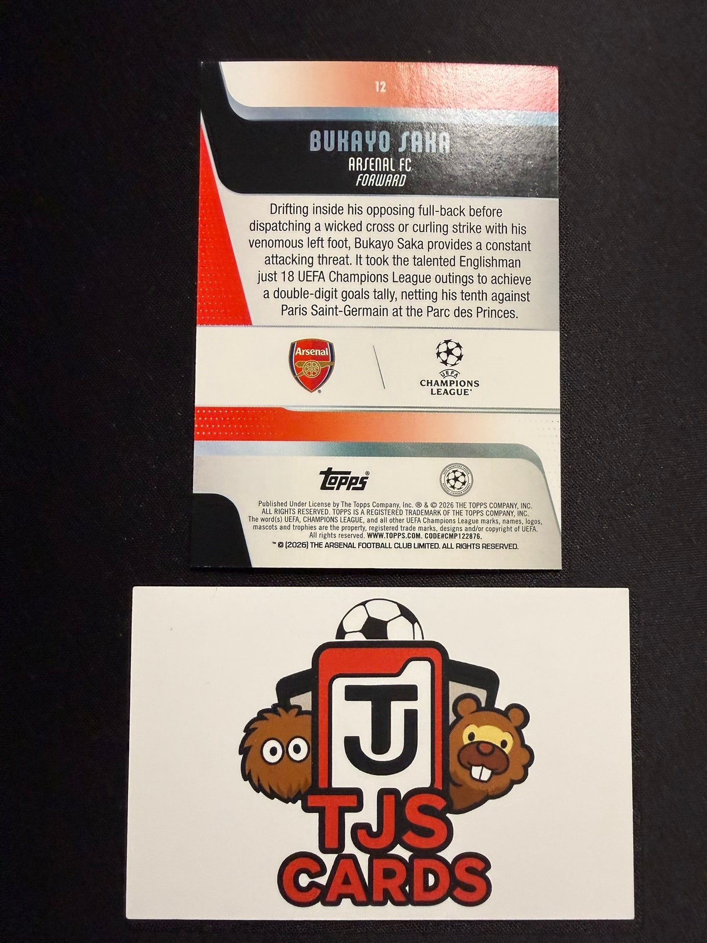Bukayo Saka - Image Variation - TOPPS UCC 2025/26