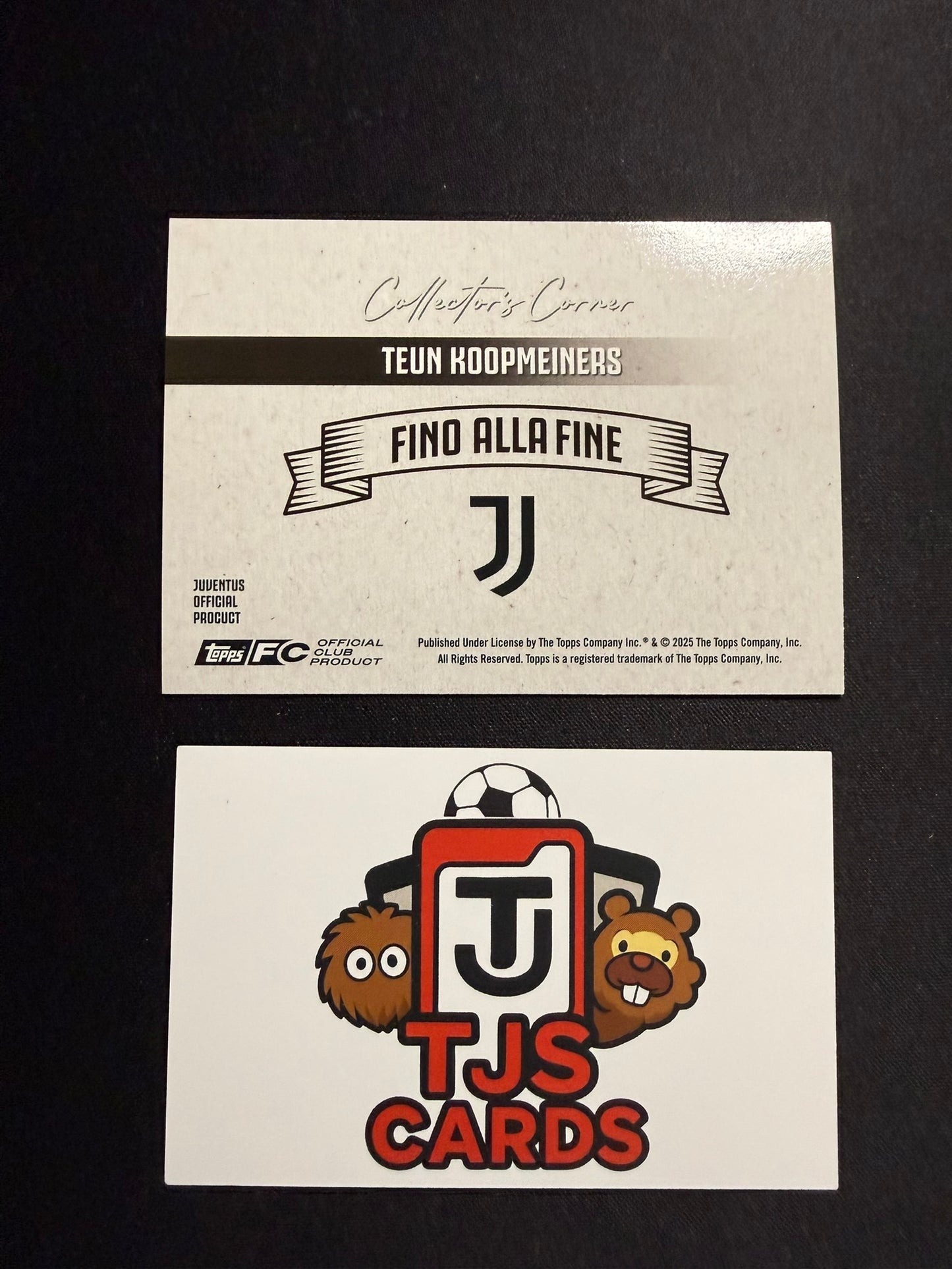 Teun Koopmeiners - Aqua Collector's Corner /150 - TOPPS Juventus Team Set 2025/26