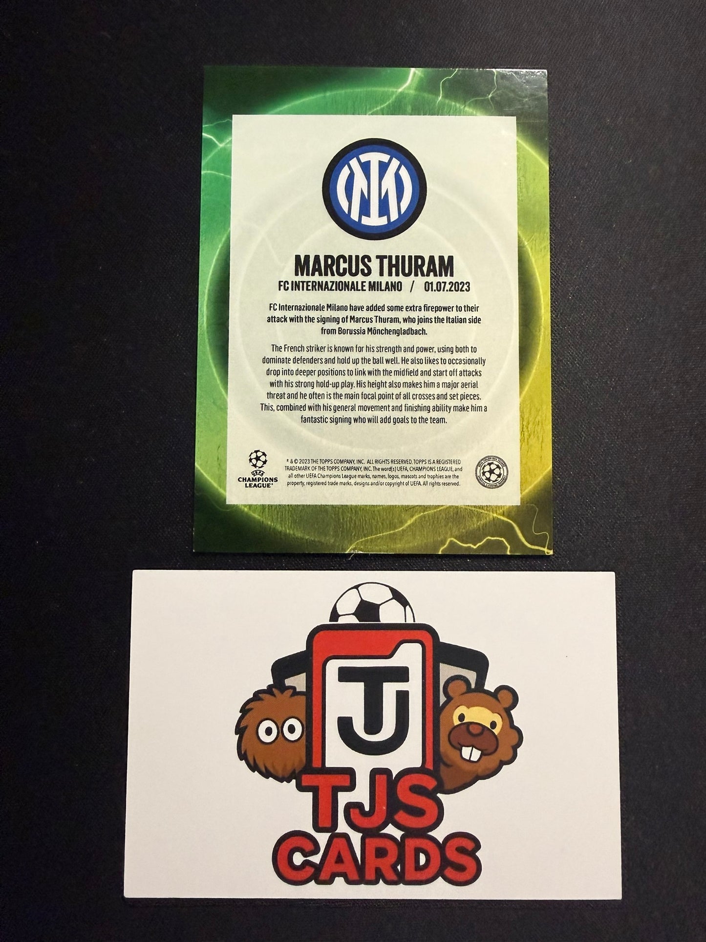 Marcus Thuram - Green /49 - TOPPS Summer Signings 2023/24
