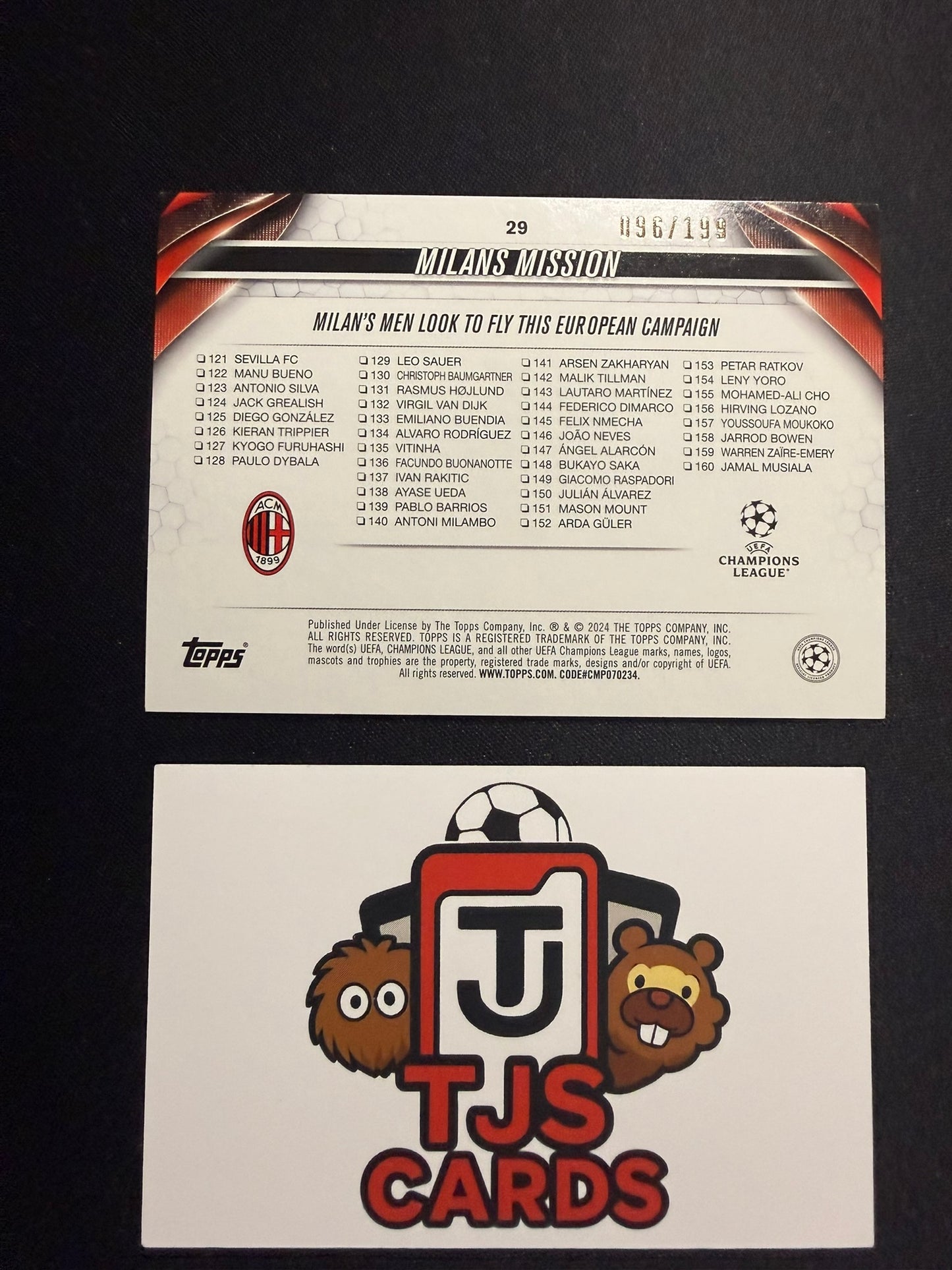 Milan's Mission - Neon Green /199 - TOPPS UCC 2023/24