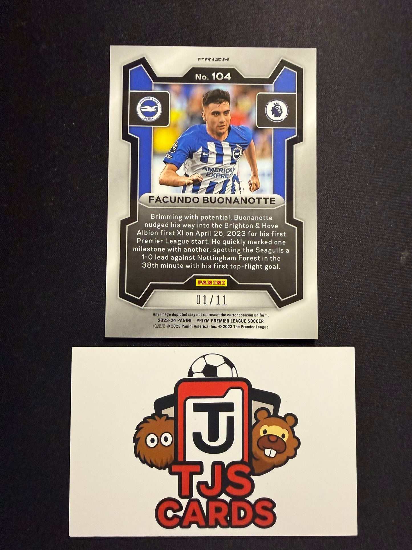 Facundo Buonanotte - Rookie Pink Mojo 01/11 - Panini Prizm Premier League 2023/24