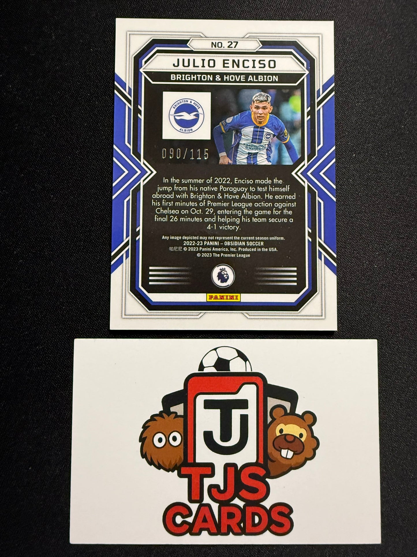 Julio Enciso - Rookie /115 - Panini Obsidian 2022/23