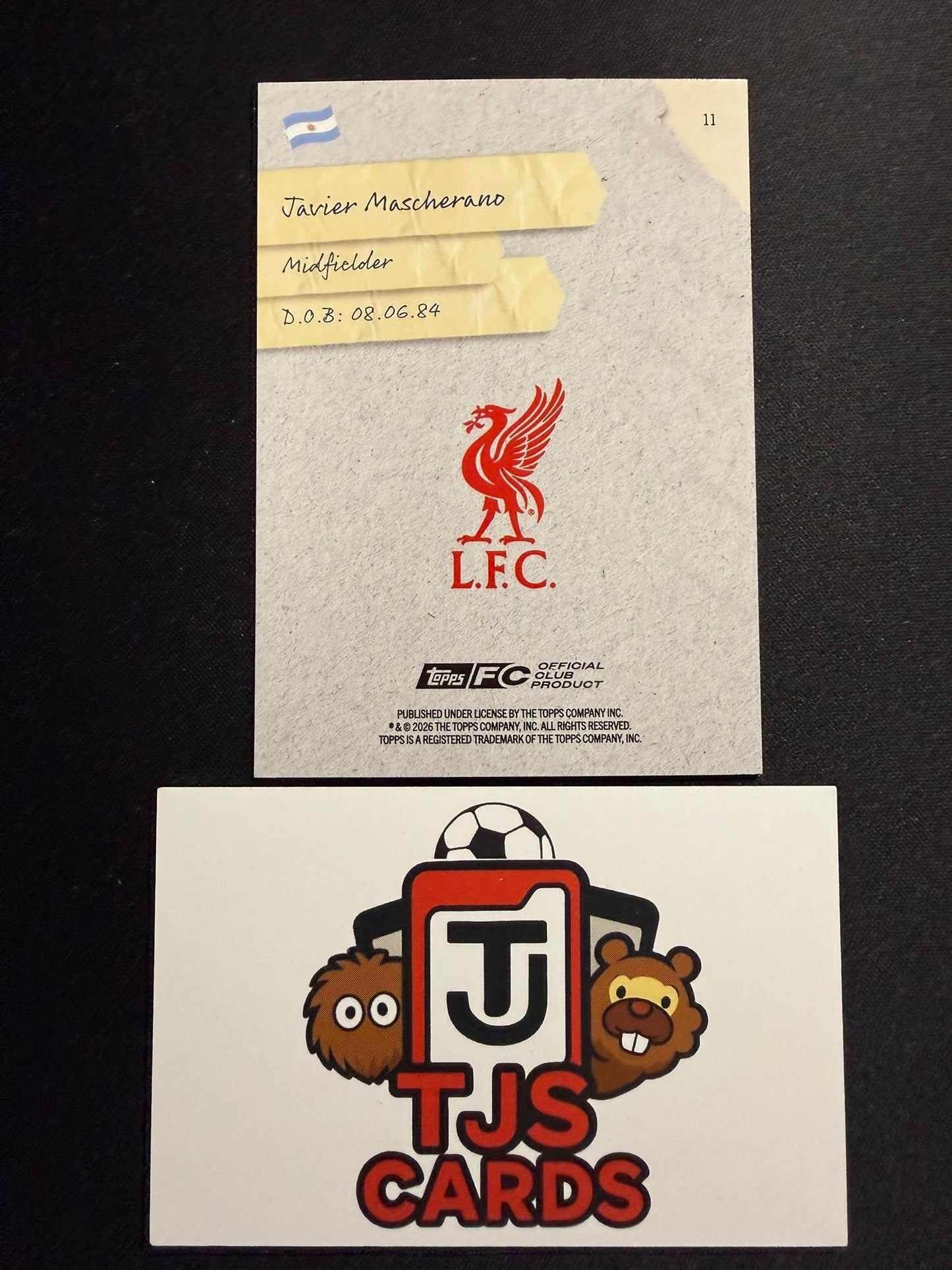 Javier Mascherano - Stars /75 - TOPPS Liverpool Focus 2025/26